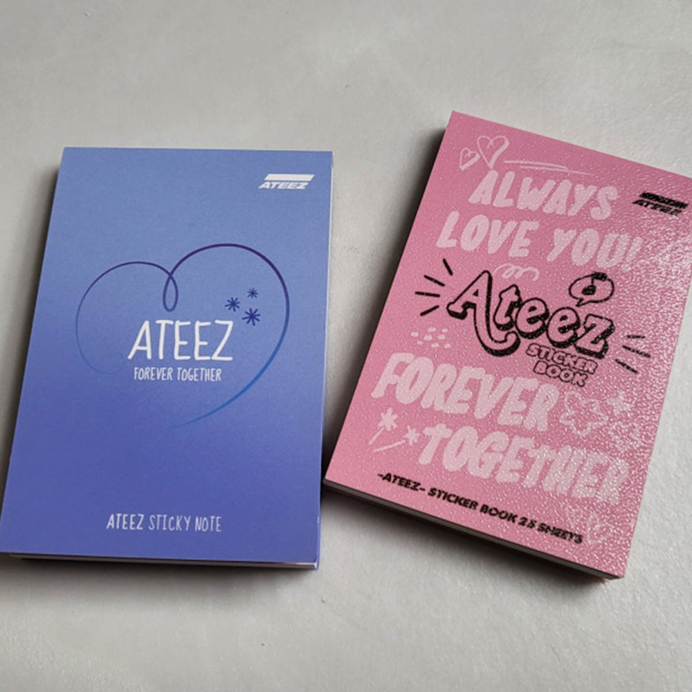 ATEEZ Sticker Book & Memo Pad Set - Fanmade Collectible
