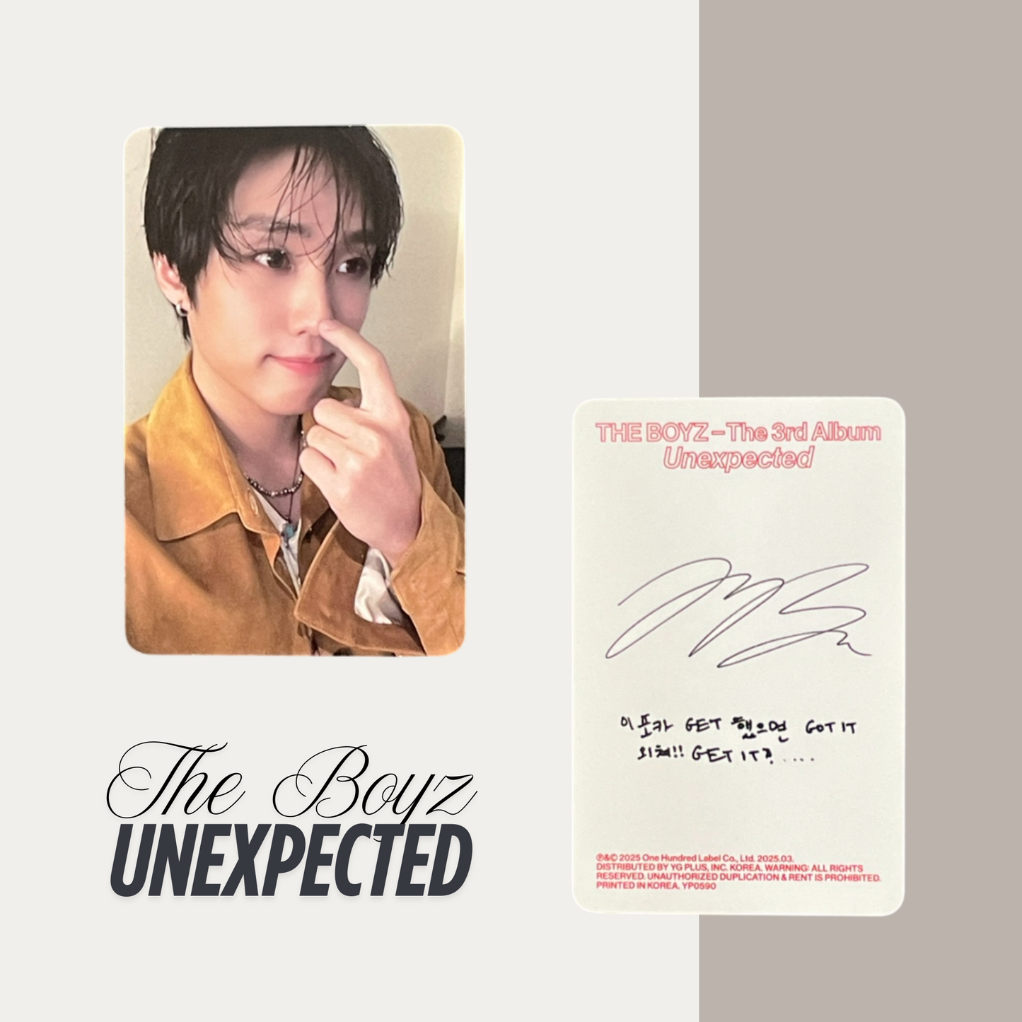 THE BOYZ Unexpected Official Photocard Set 3 – The Newly Released Album 2025