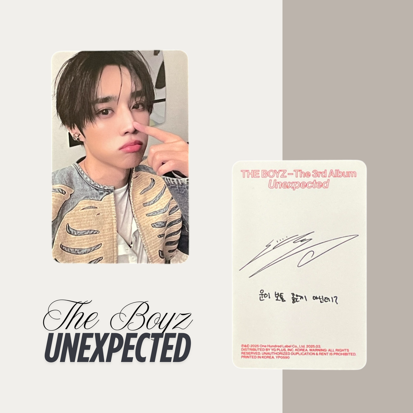 THE BOYZ Unexpected Official Photocard Set 3 – The Newly Released Album 2025