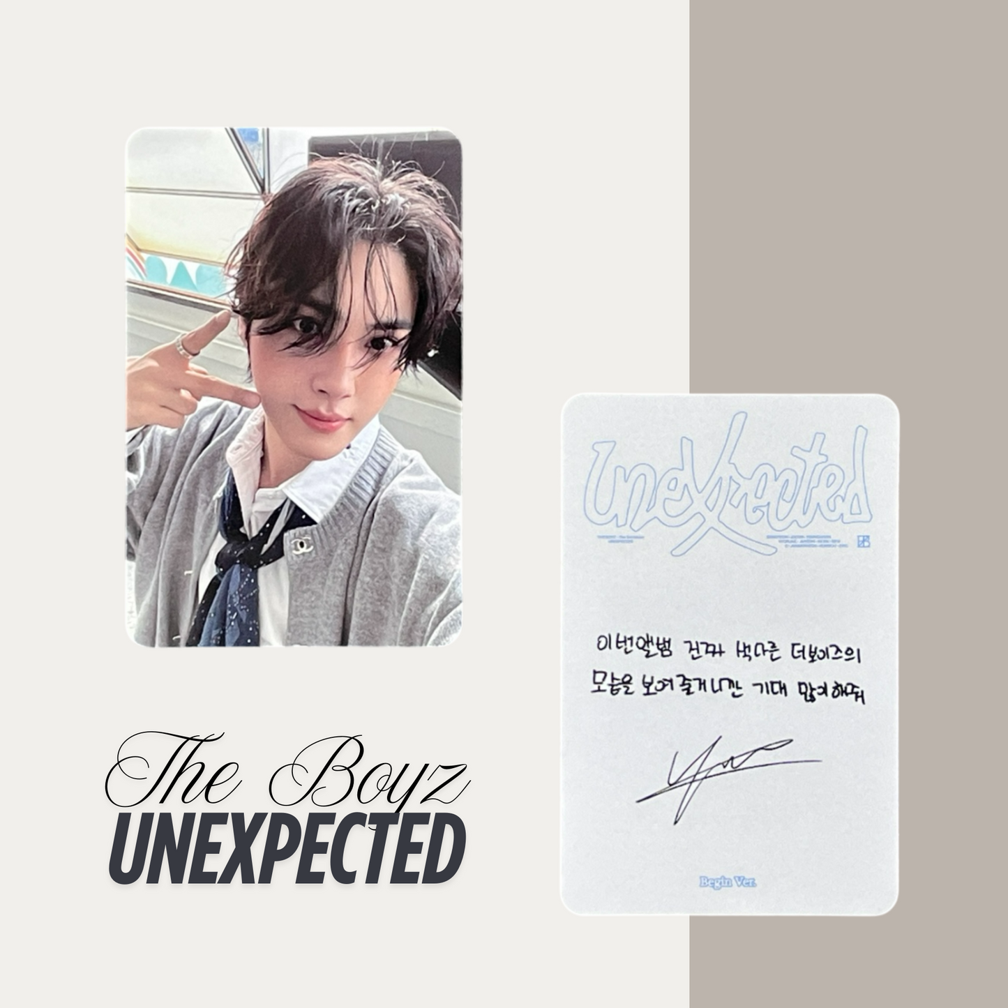 THE BOYZ Unexpected Official Photocard Set 5 – The Newly Released Album 2025