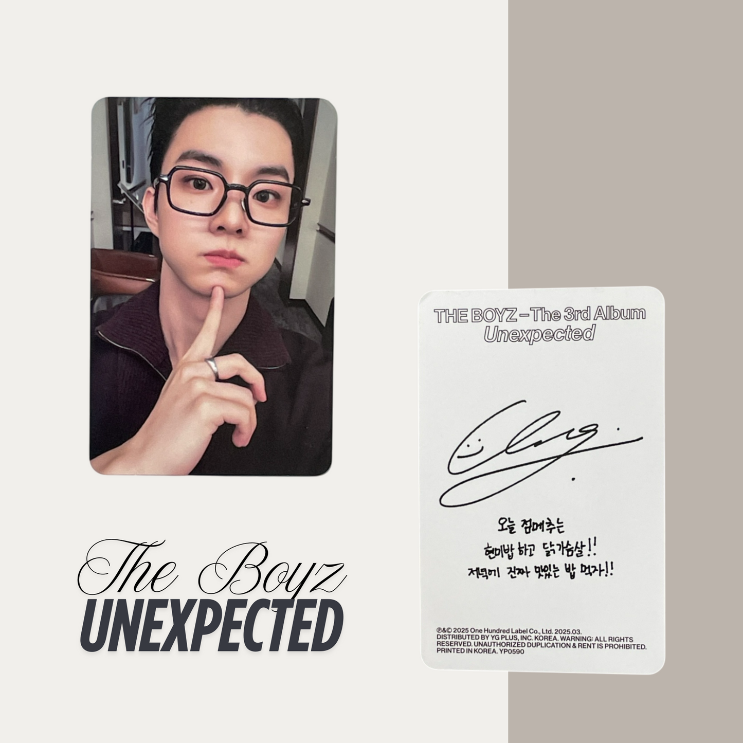 THE BOYZ Unexpected Official Photocard Set 1 – The Newly Released Album 2025