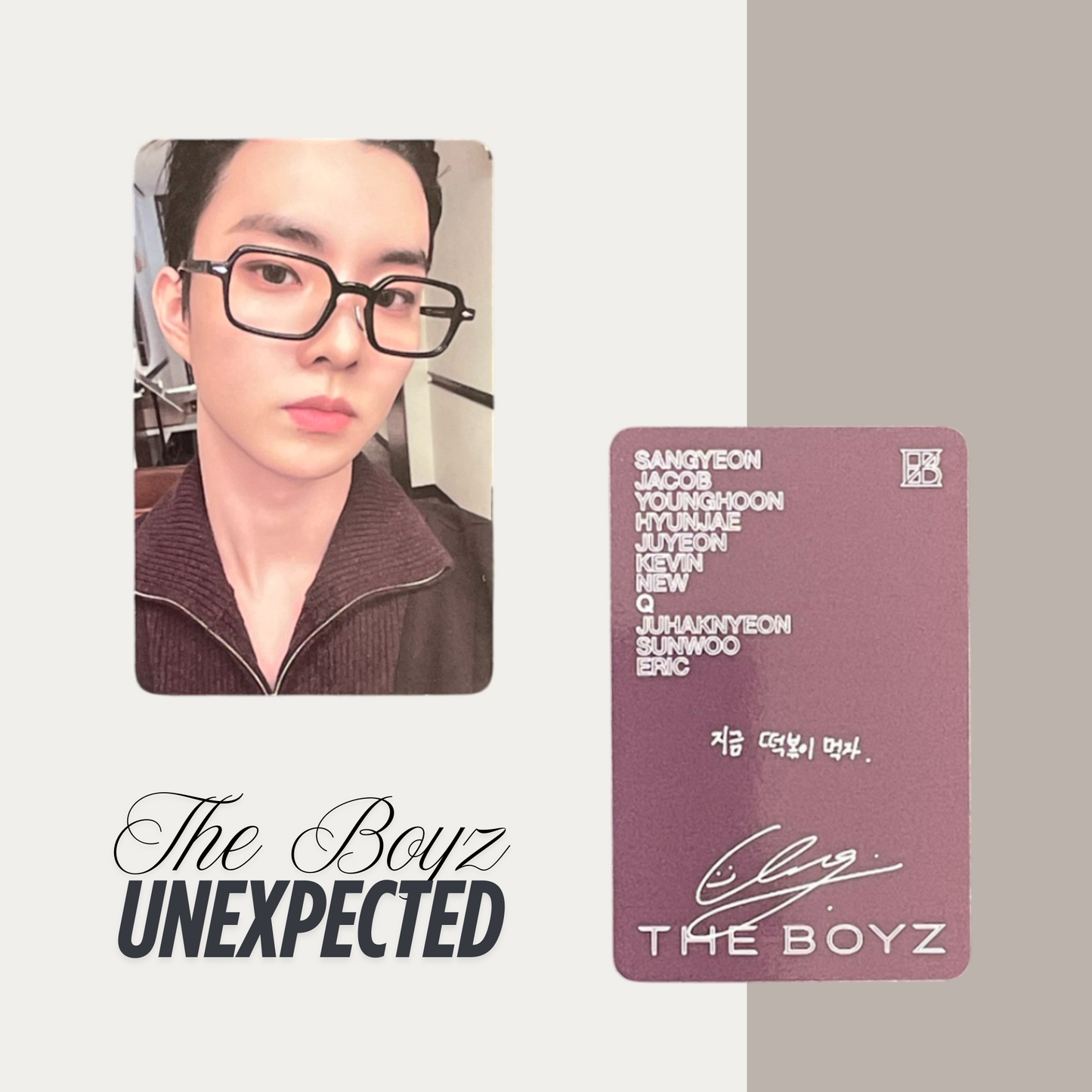 THE BOYZ Unexpected Official Photocard Set 7 – The Newly Released Album 2025