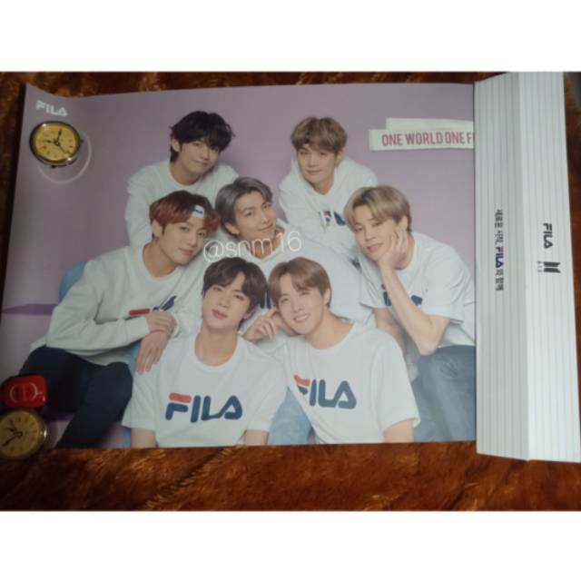 BTS X FILA Seoul Limited Edition File Folder & Poster Collection