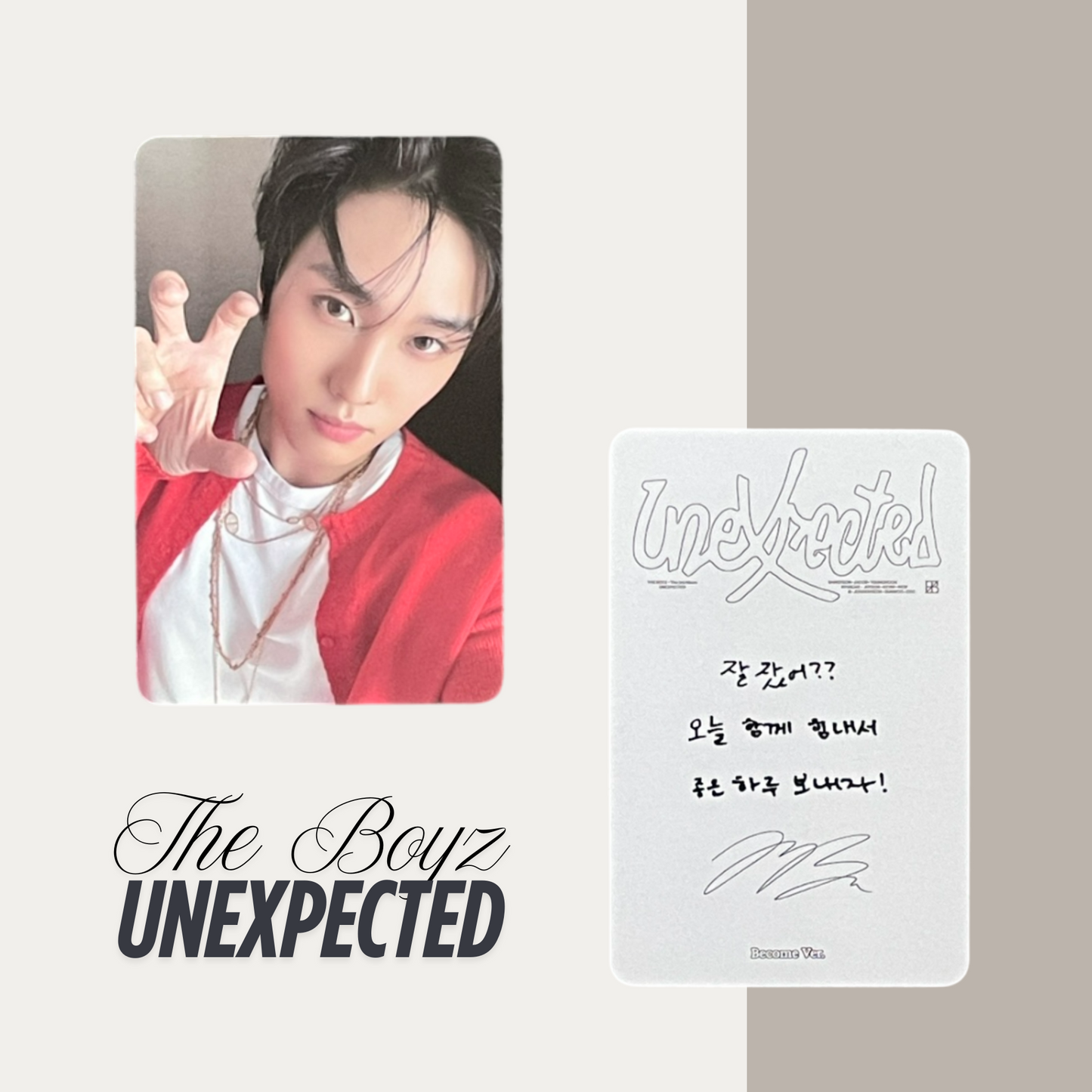THE BOYZ Unexpected Official Photocard Set 9 – The Newly Released Album 2025