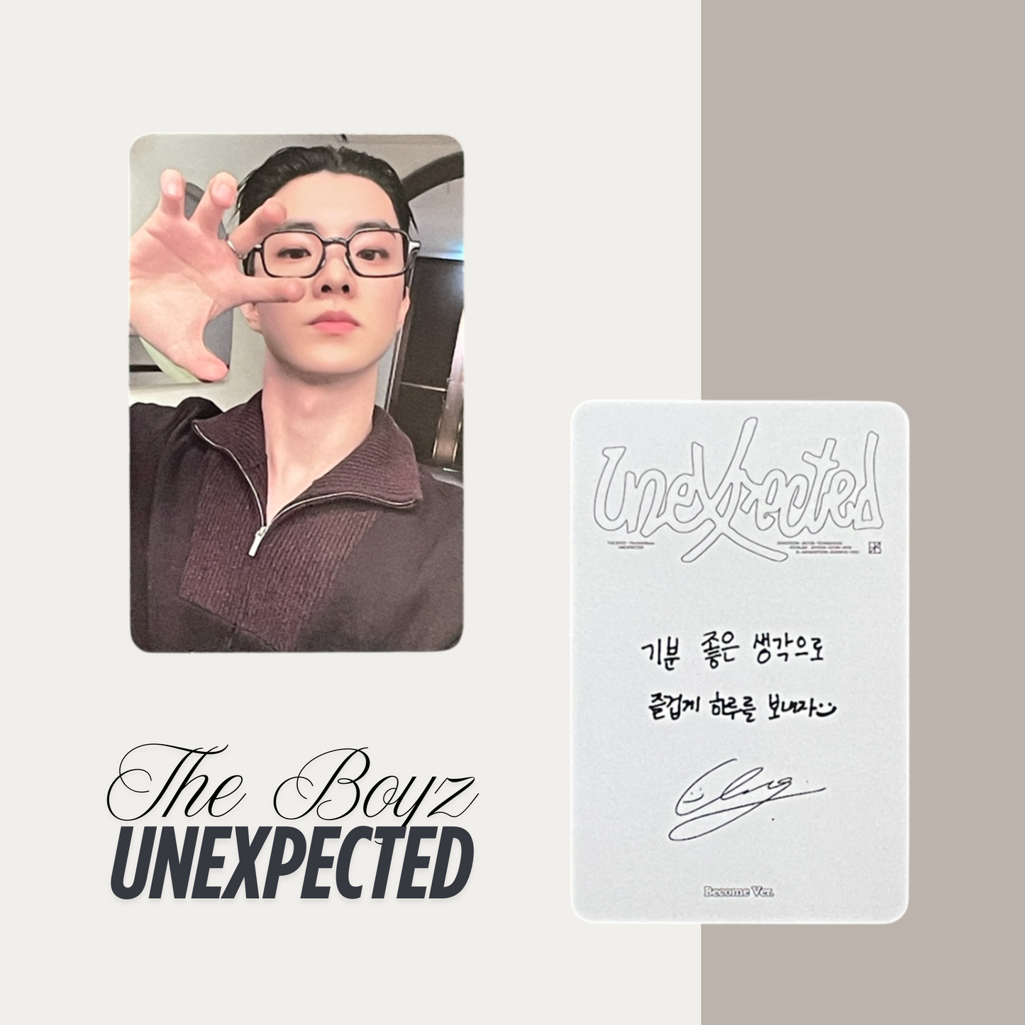 THE BOYZ Unexpected Official Photocard Set 9 – The Newly Released Album 2025
