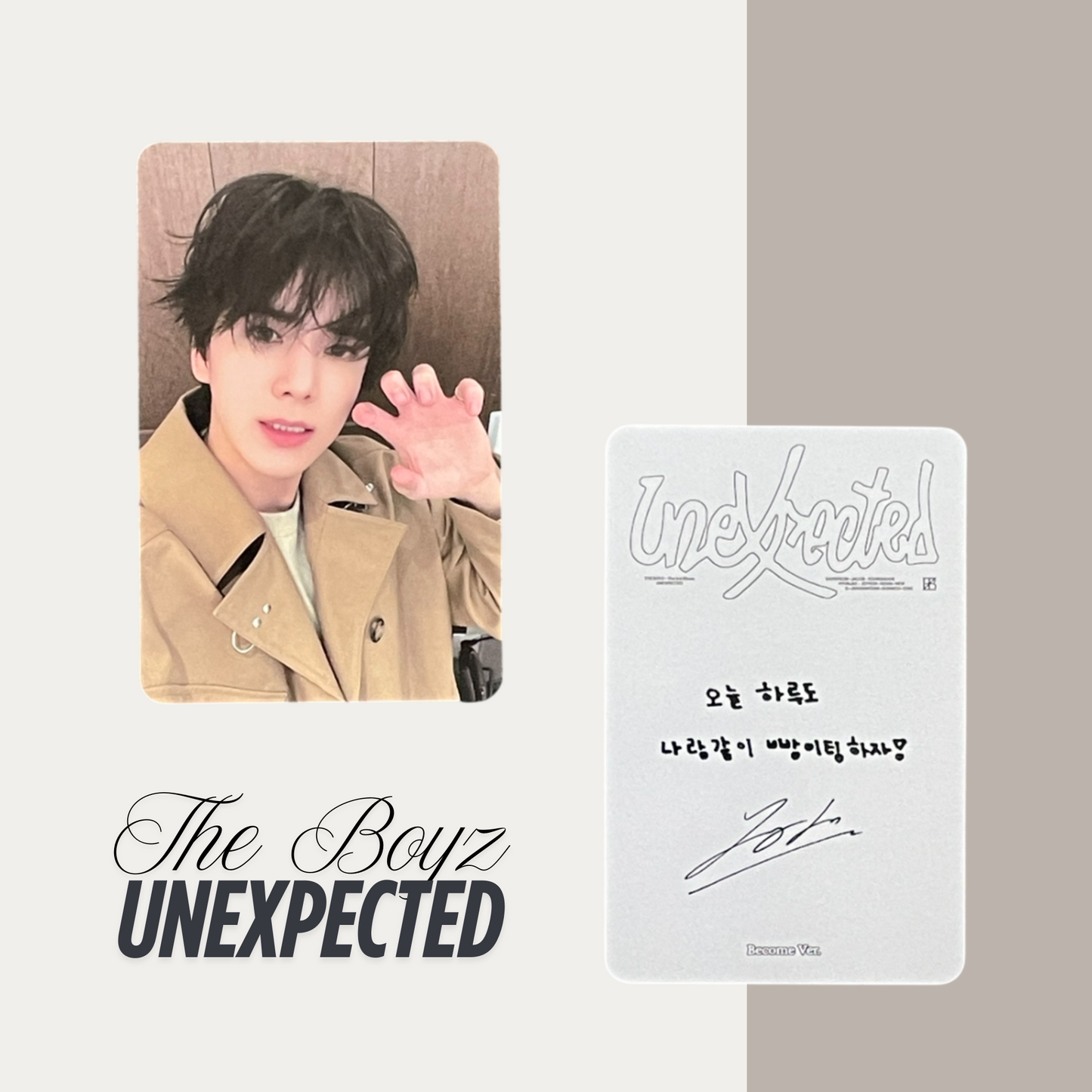 THE BOYZ Unexpected Official Photocard Set 9 – The Newly Released Album 2025