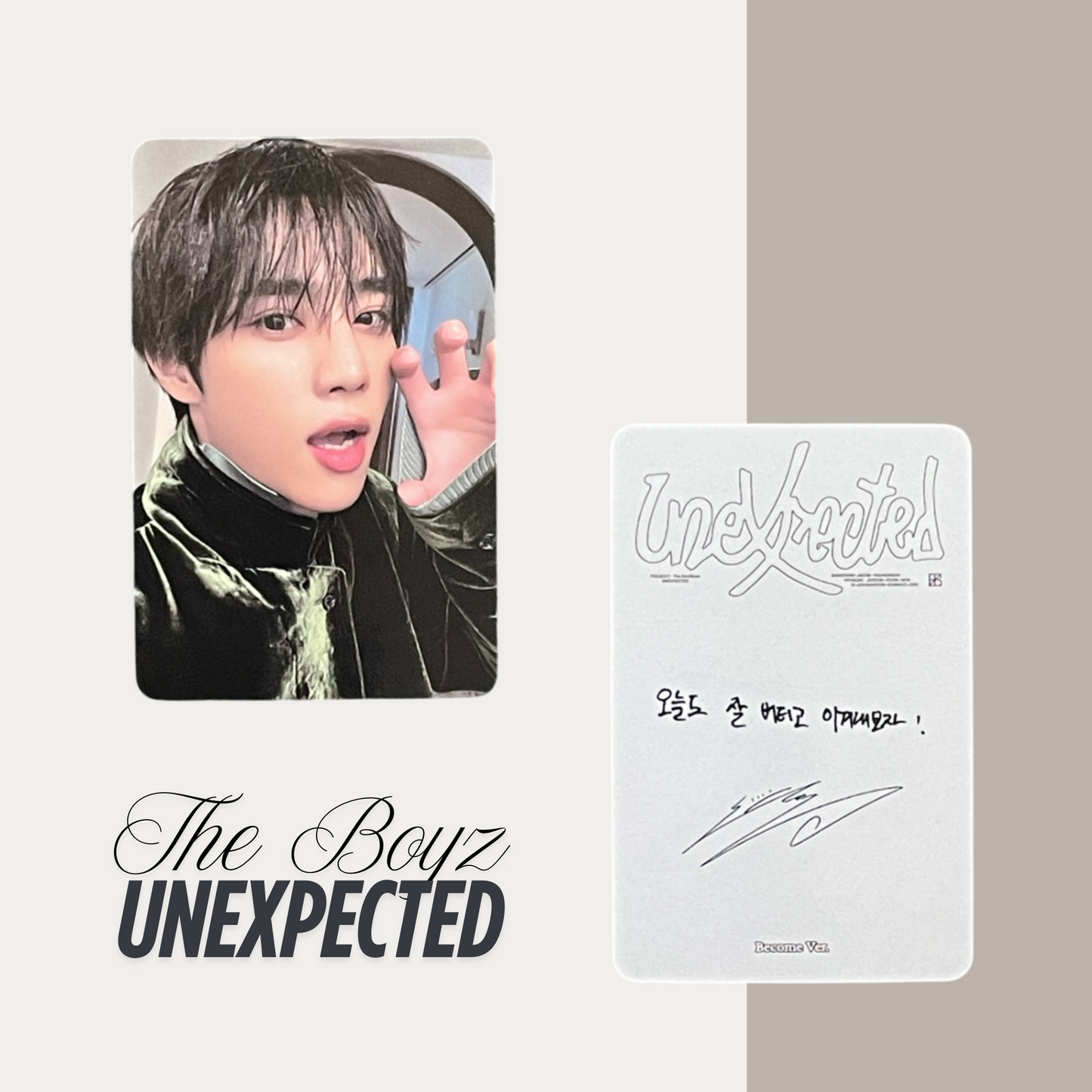 THE BOYZ Unexpected Official Photocard Set 9 – The Newly Released Album 2025