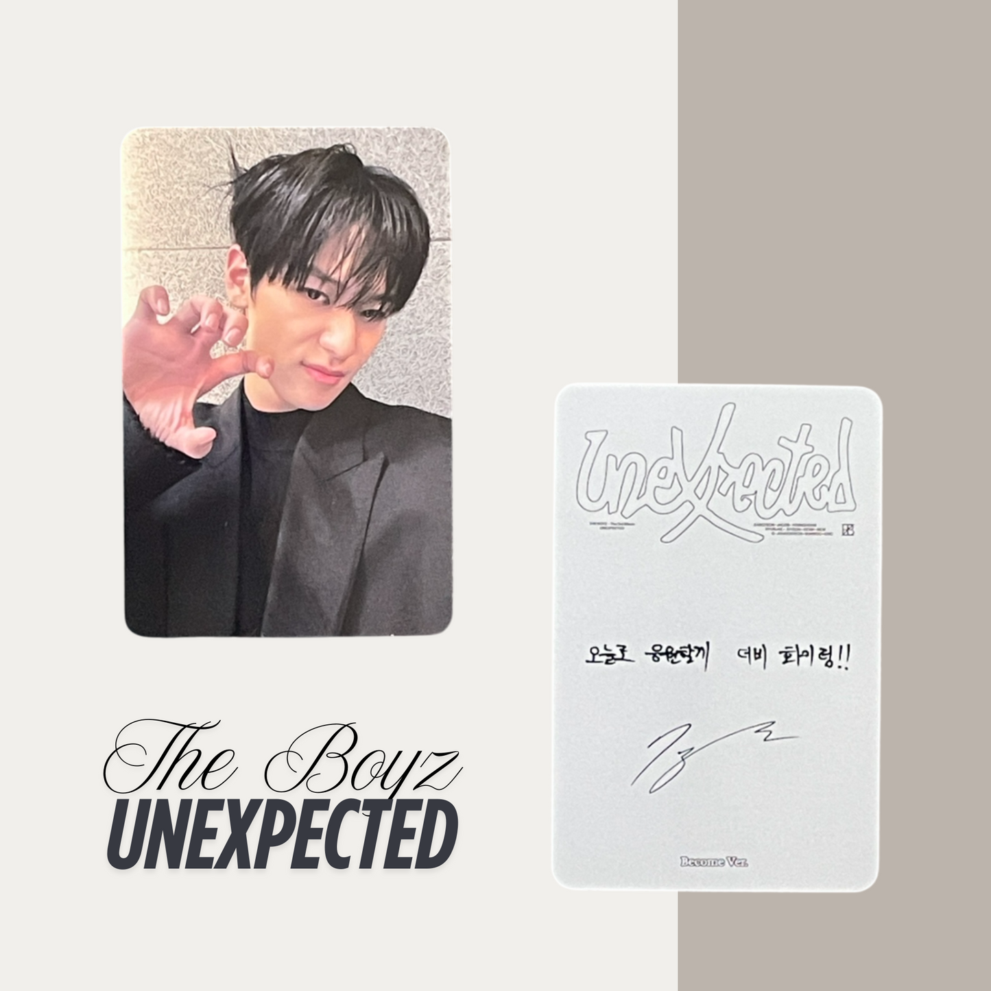 THE BOYZ Unexpected Official Photocard Set 9 – The Newly Released Album 2025