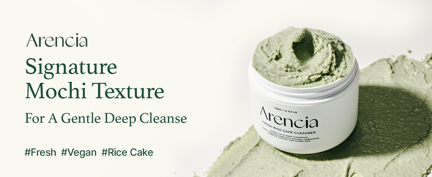 Arencia Rice Soap Fresh Cleanser - Moisturizing, Brightening & Deep-Cleansing (4.23oz)