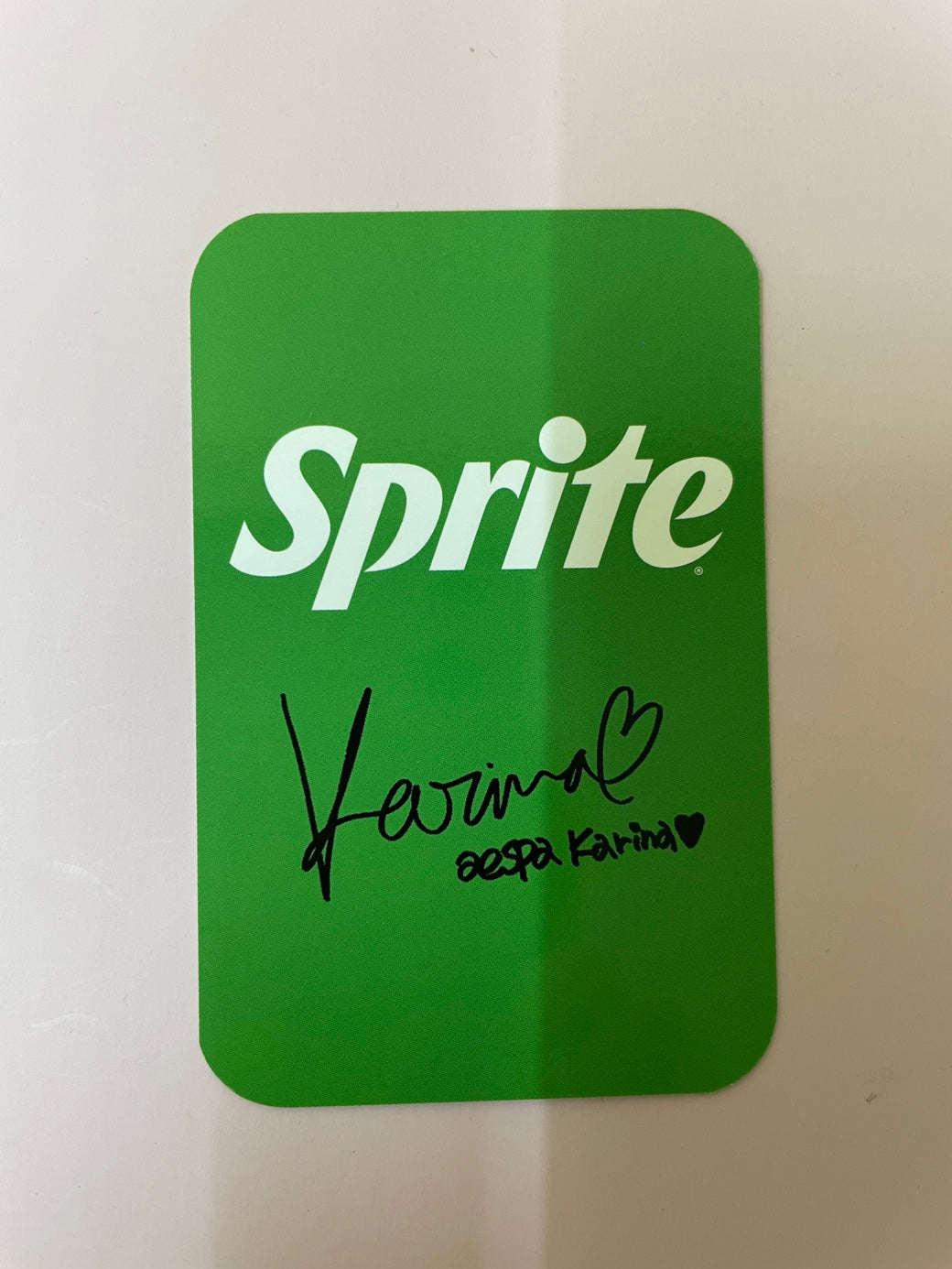 Karina aespa x Sprite Collaboration Photocard Set