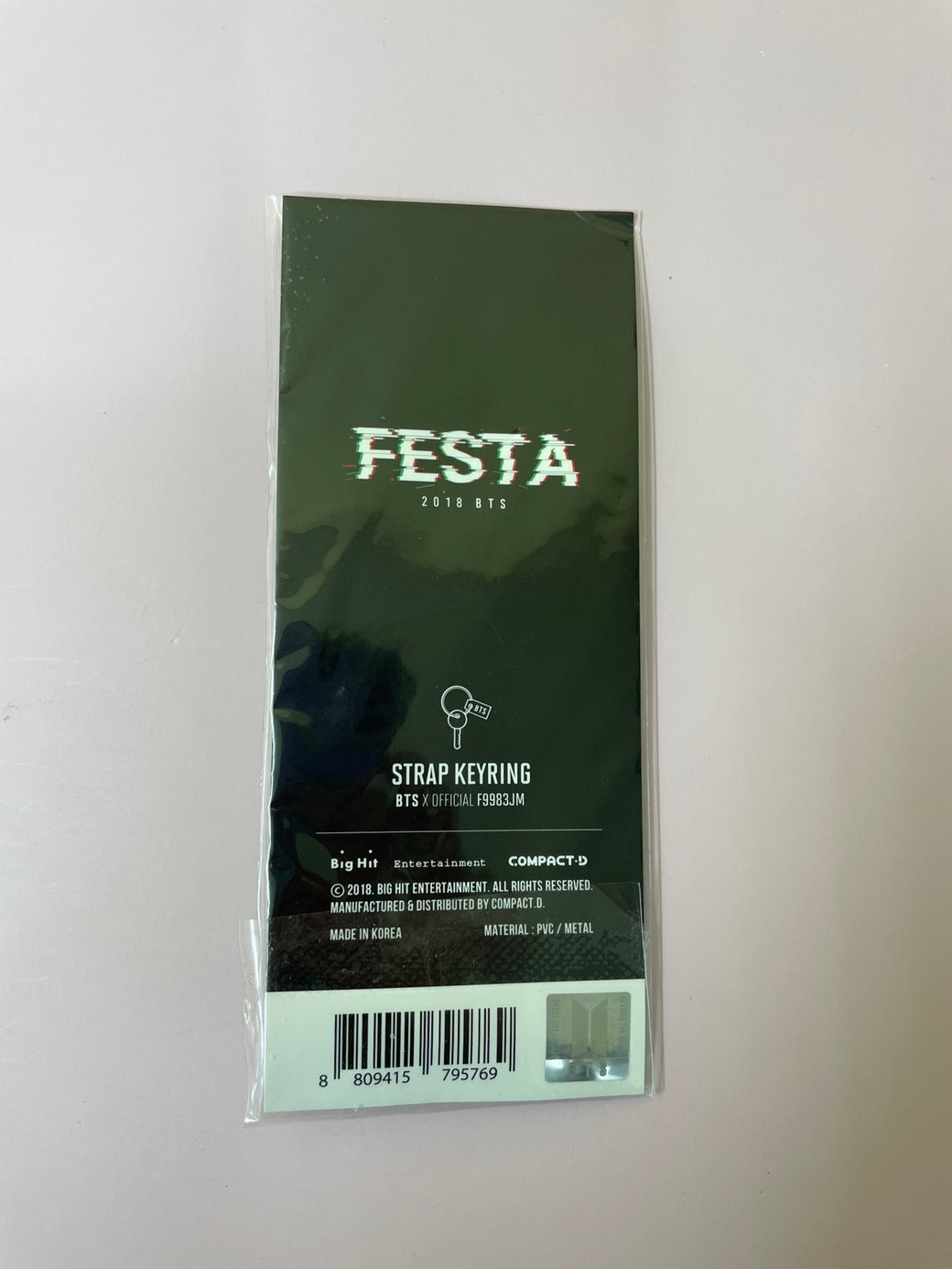 Jimin's BTS FESTA 2018 Strap Keyring
