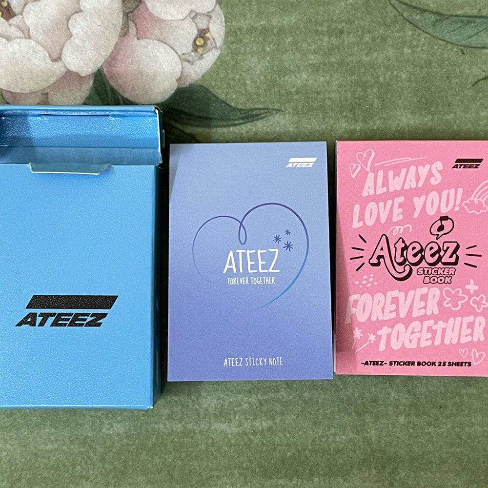 ATEEZ Sticker Book & Memo Pad Set - Fanmade Collectible