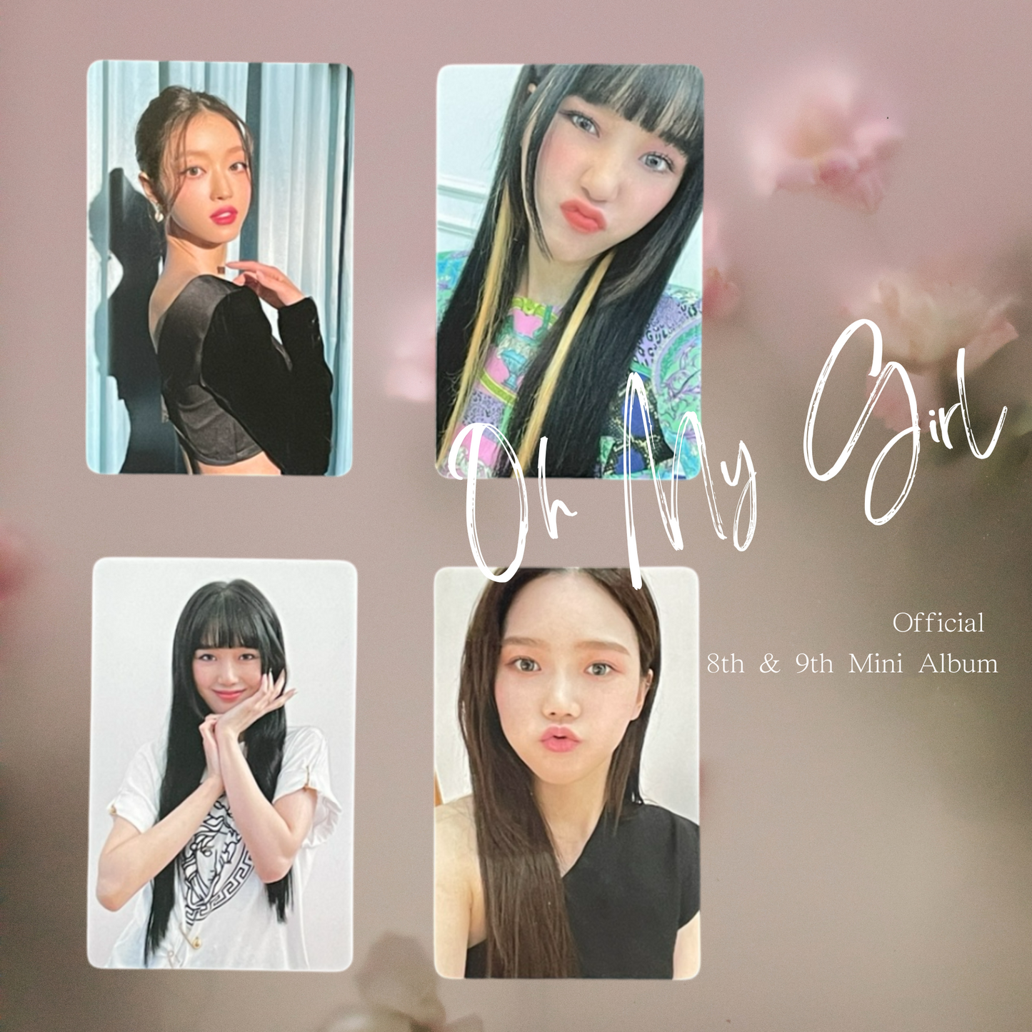 Oh My Girl Official Photocard Set – 8th & 9th Mini Albums (Dear Oh My Girl / Real Love)