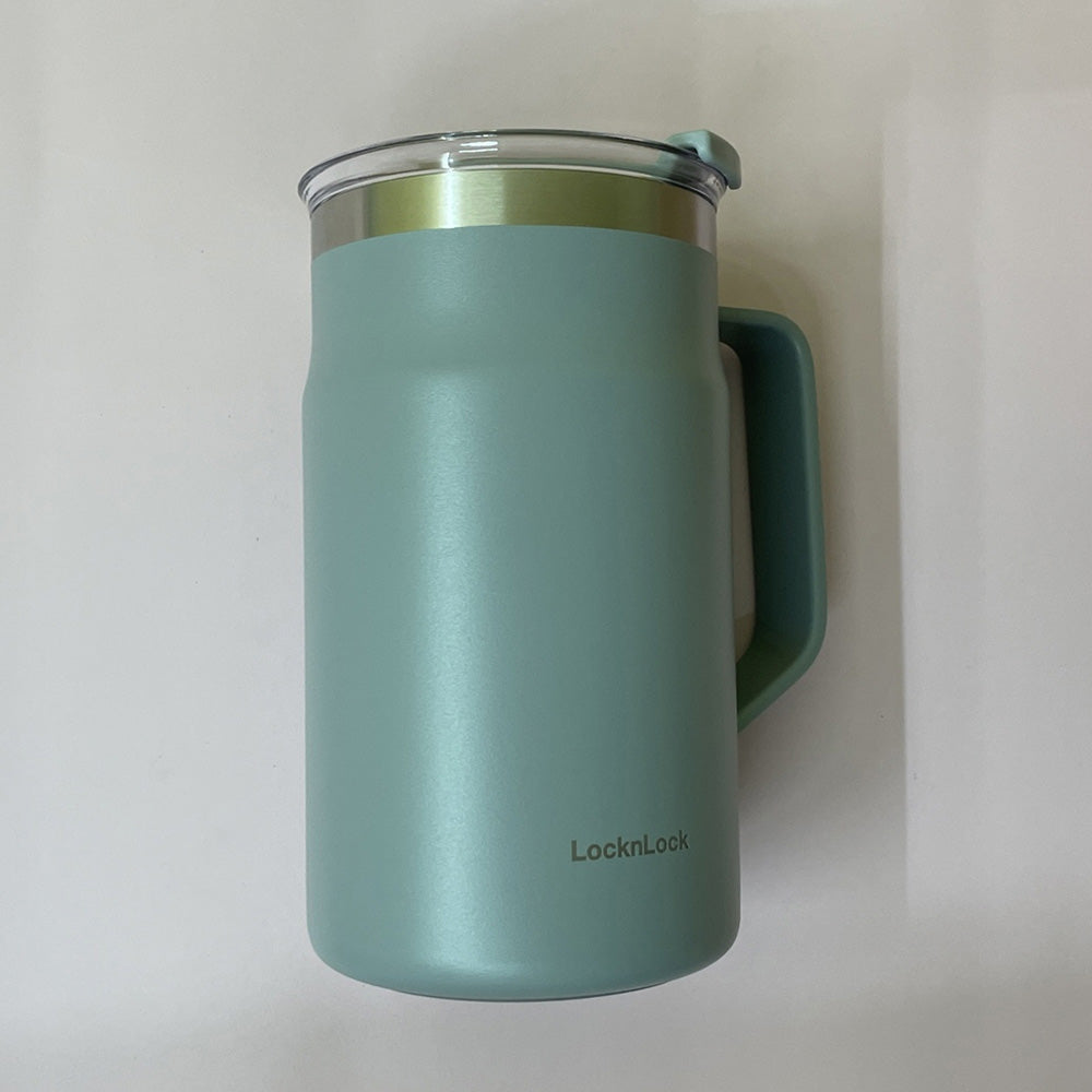 LocknLock Stainless Steel Metro Sealed Mug Tumbler with Handle - 600ml / 20.2oz - Perfect for Every Use