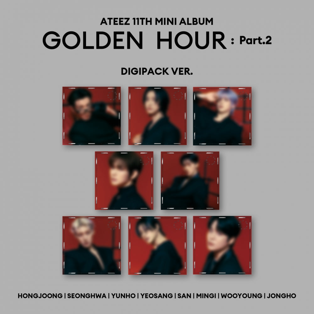 ATEEZ “GOLDEN HOUR:PART.2” 11th MINI ALBUM DIGIPACK Ver. (CD & Photobook only)