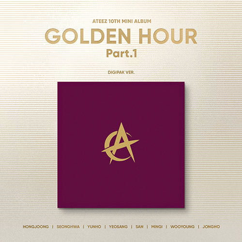 ATEEZ 10th Mini Album [GOLDEN HOUR Part.1] (Digipack Ver. - Random)