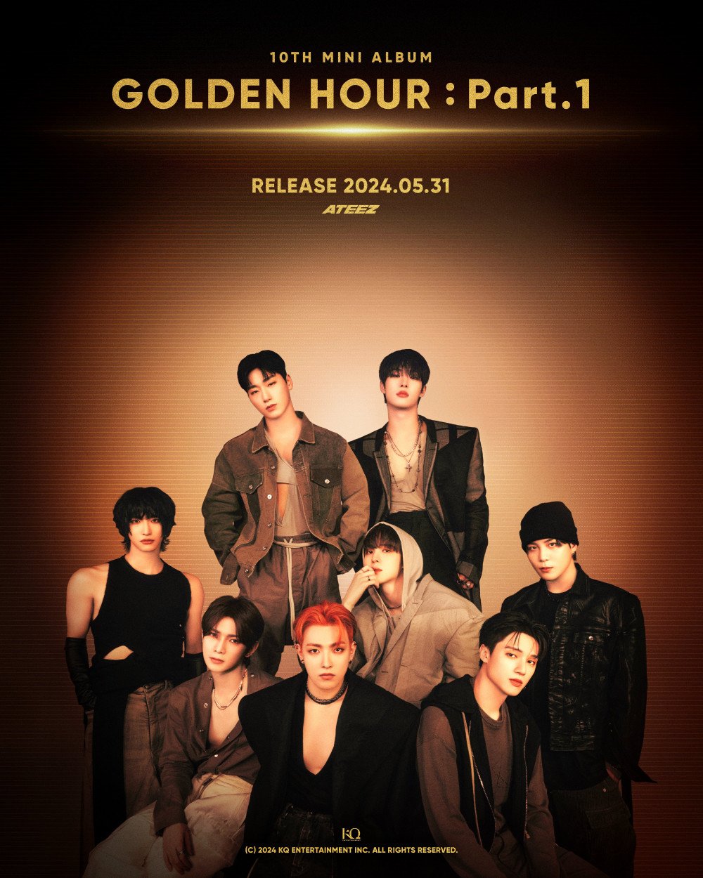 ATEEZ 10th Mini Album [Golden Hour : Part.1]