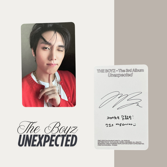THE BOYZ Unexpected Official Photocard Set 1 – The Newly Released Album 2025