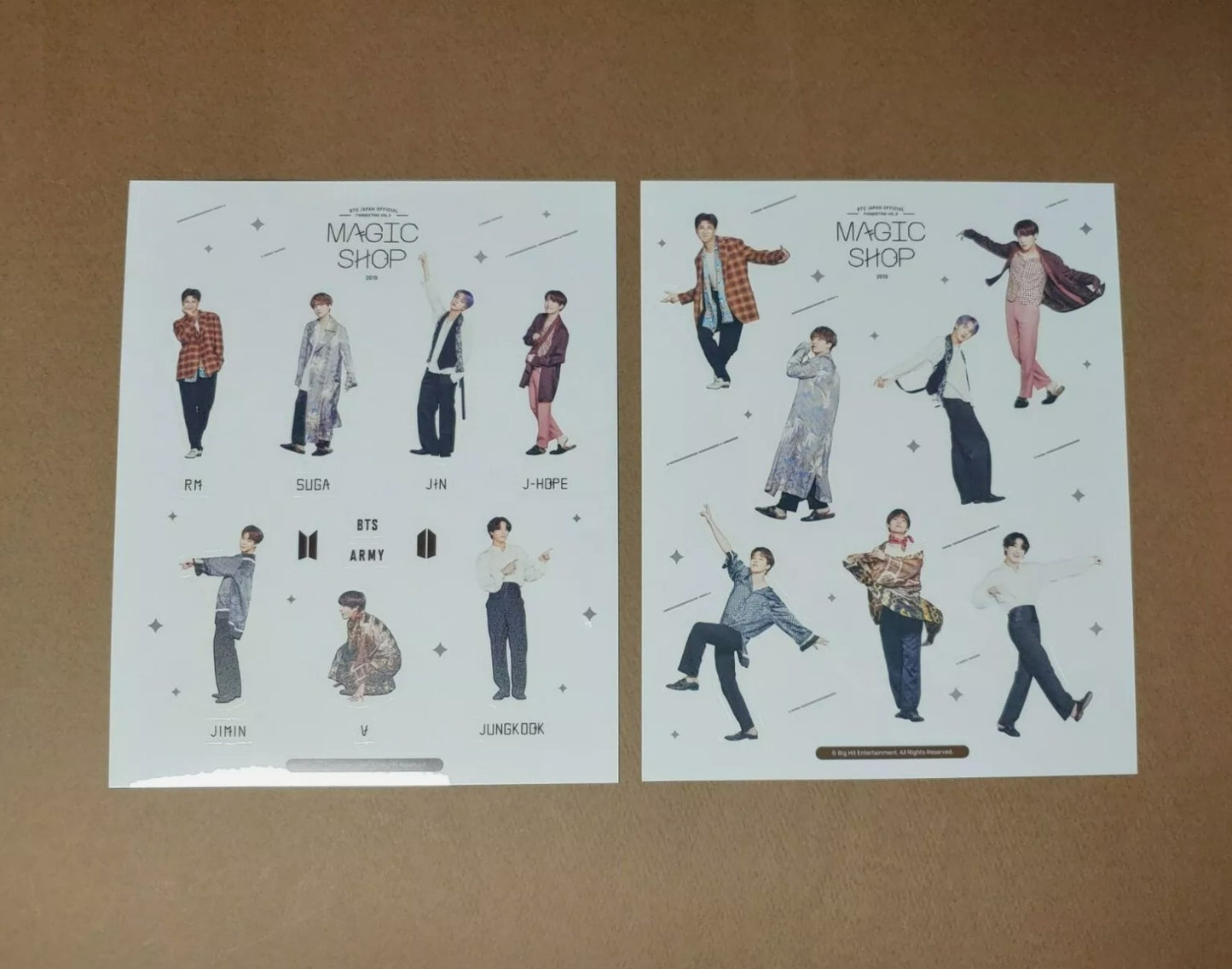 BTS Map of the Soul Tour Sticker & 5th Muster Magic Shop Japan Deco Sticker Set (Free Shipping)