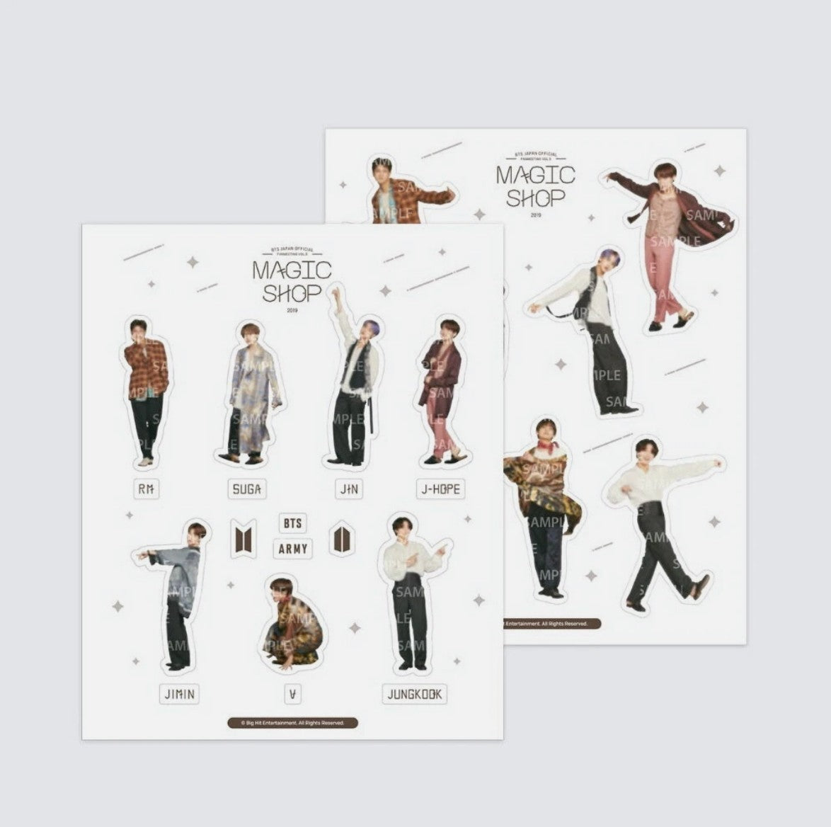 BTS Map of the Soul Tour Sticker & 5th Muster Magic Shop Japan Deco Sticker Set (Free Shipping)