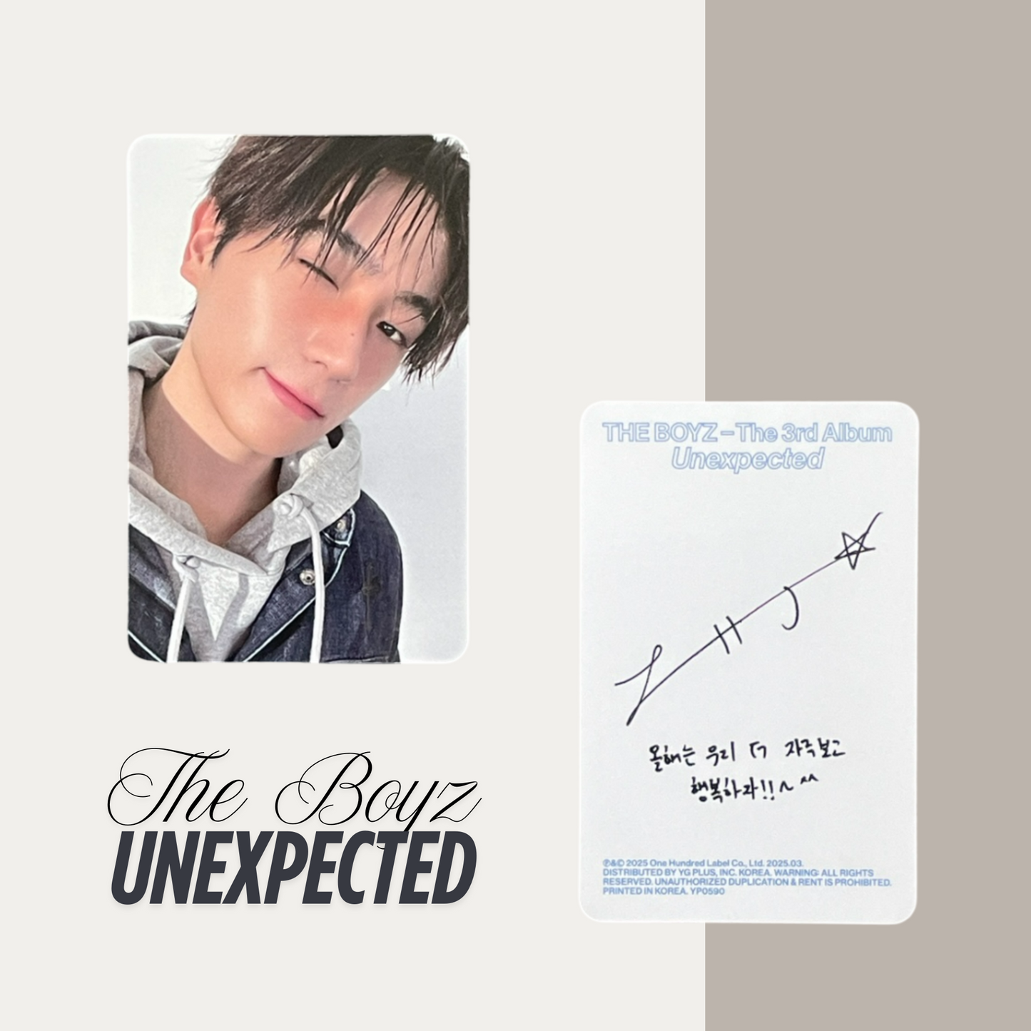 THE BOYZ Unexpected Official Photocard Set 2 – The Newly Released Album 2025