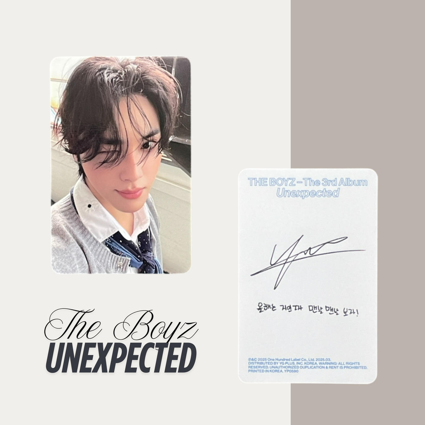 THE BOYZ Unexpected Official Photocard Set 2 – The Newly Released Album 2025