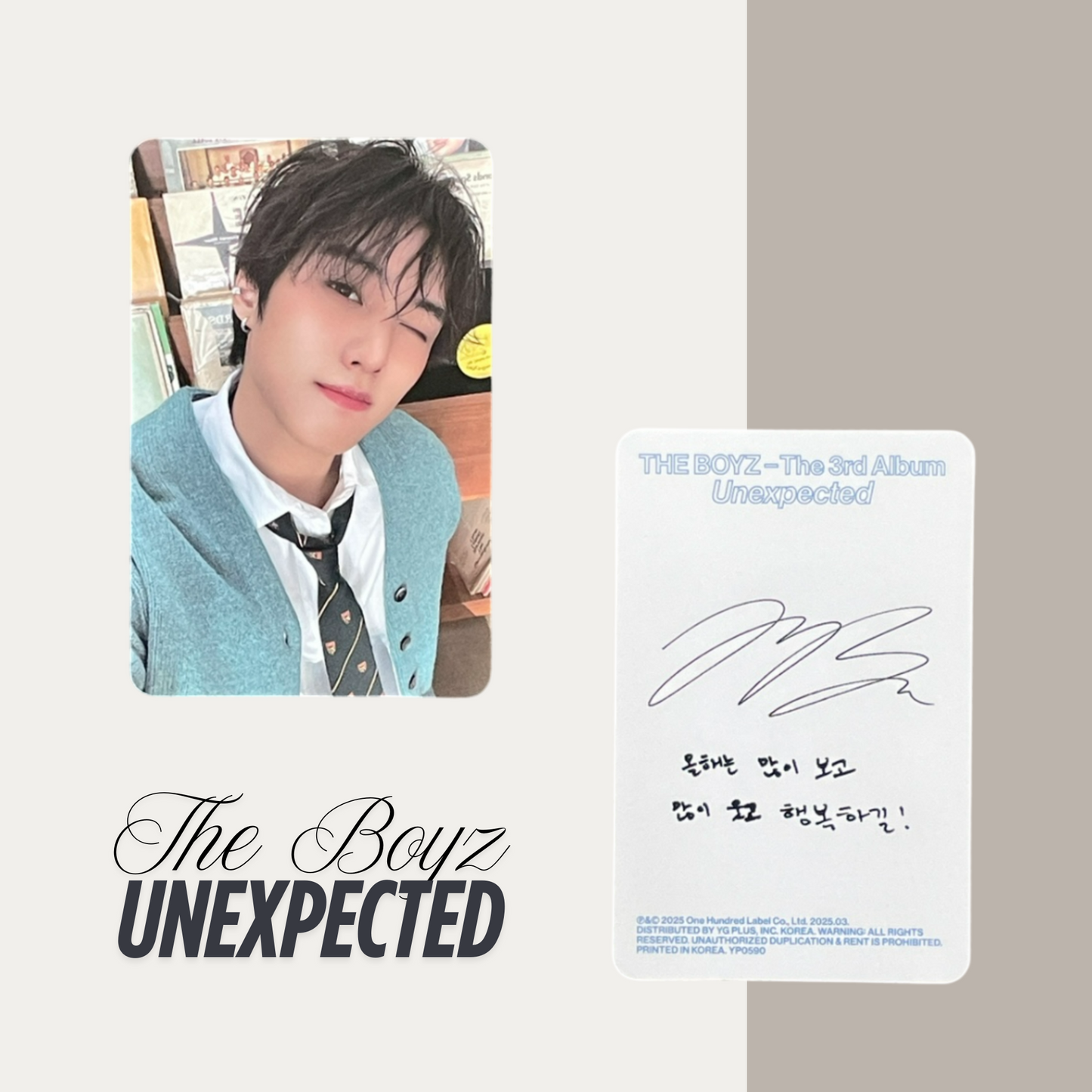 THE BOYZ Unexpected Official Photocard Set 2 – The Newly Released Album 2025