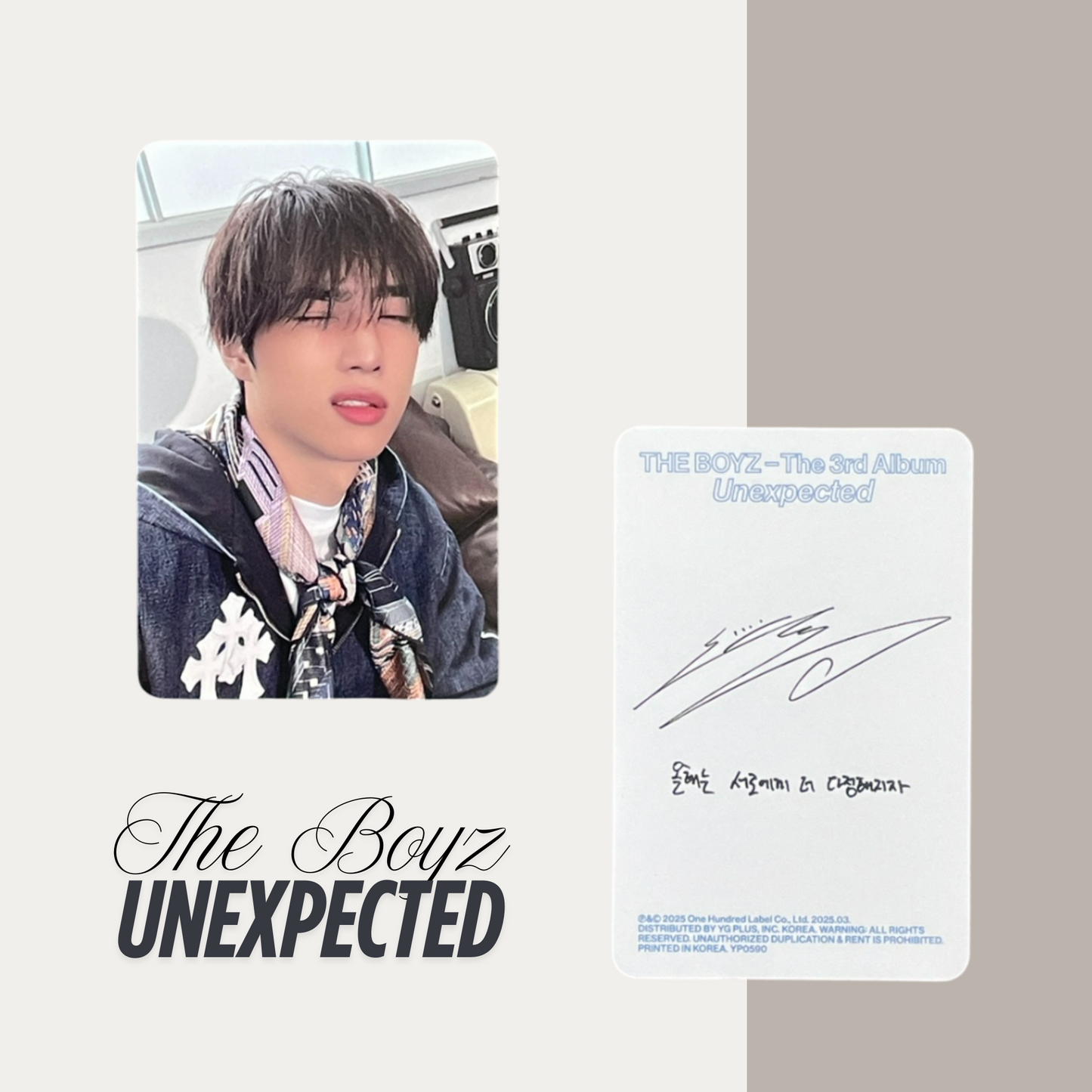 THE BOYZ Unexpected Official Photocard Set 2 – The Newly Released Album 2025