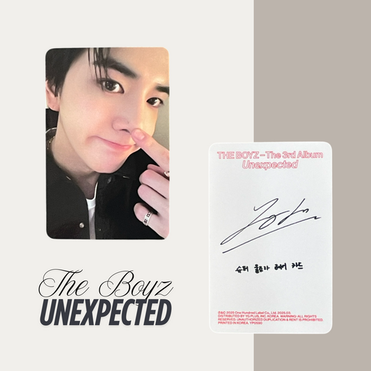 THE BOYZ Unexpected Official Photocard Set 3 – The Newly Released Album 2025