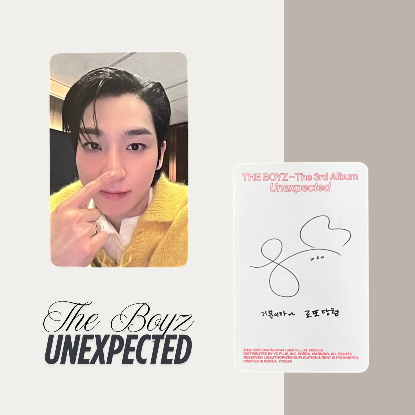 THE BOYZ Unexpected Official Photocard Set 3 – The Newly Released Album 2025