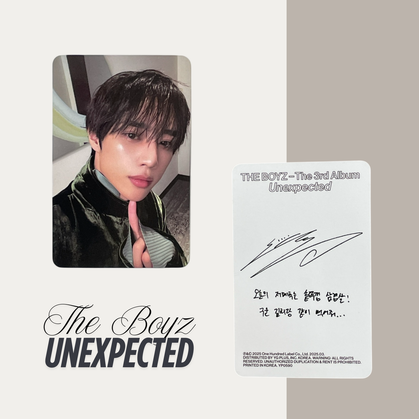 THE BOYZ Unexpected Official Photocard Set 1 – The Newly Released Album 2025
