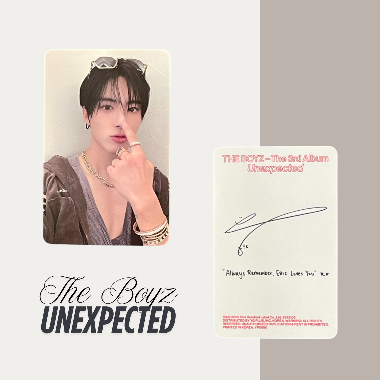 THE BOYZ Unexpected Official Photocard Set 3 – The Newly Released Album 2025