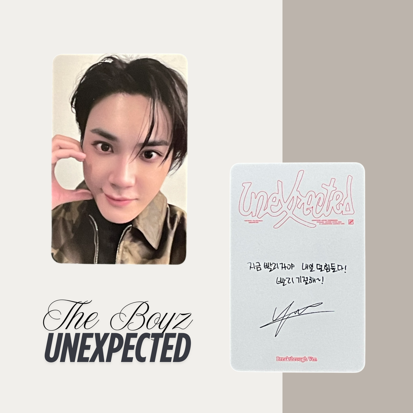 THE BOYZ Unexpected Official Photocard Set 4 – The Newly Released Album 2025