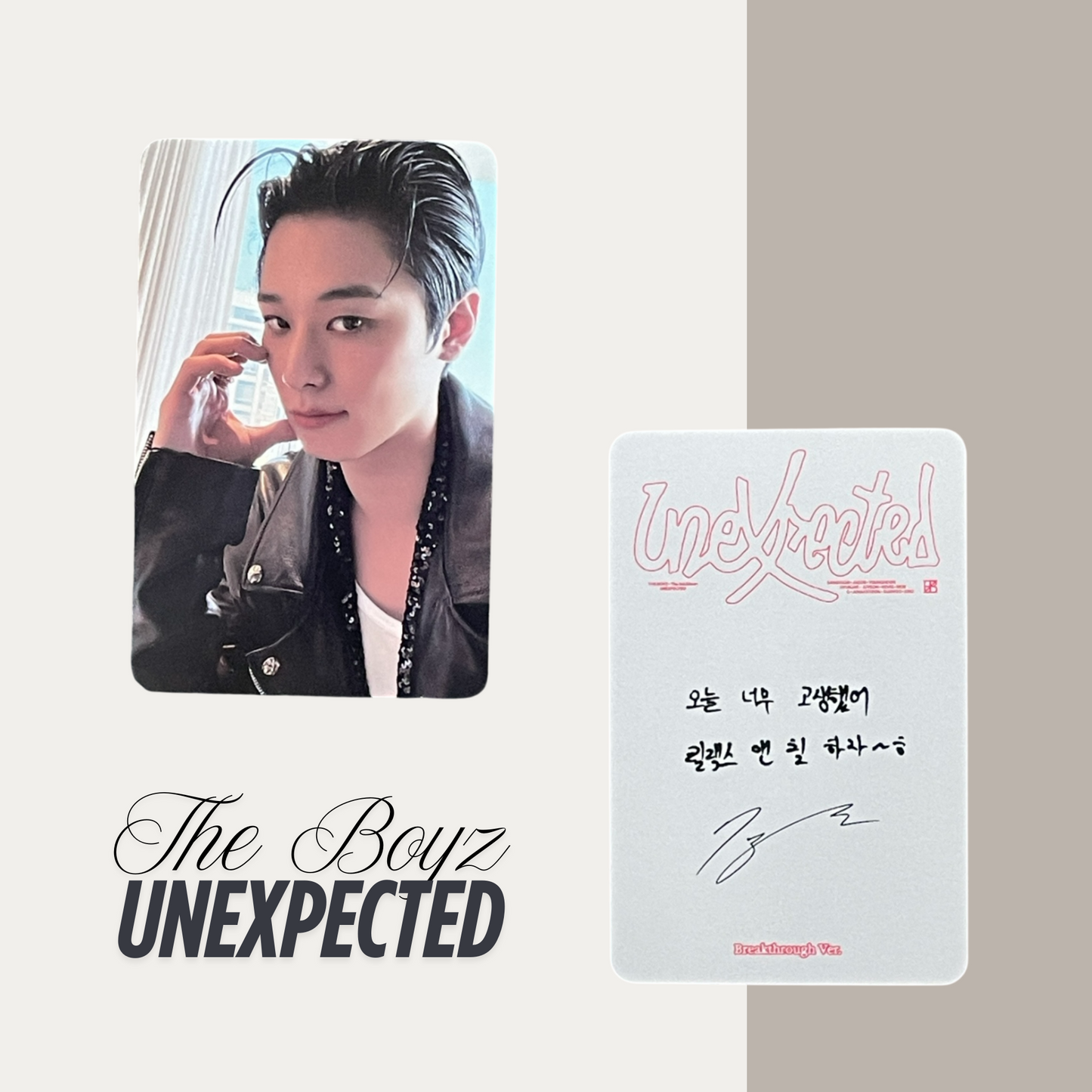 THE BOYZ Unexpected Official Photocard Set 4 – The Newly Released Album 2025