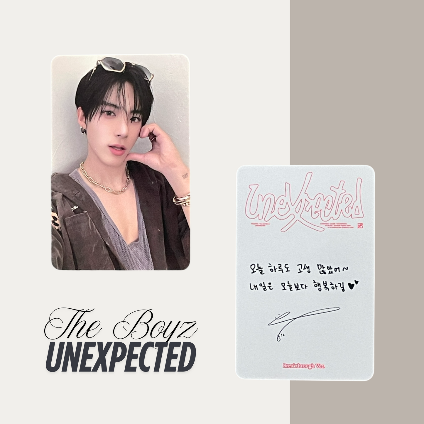 THE BOYZ Unexpected Official Photocard Set 4 – The Newly Released Album 2025