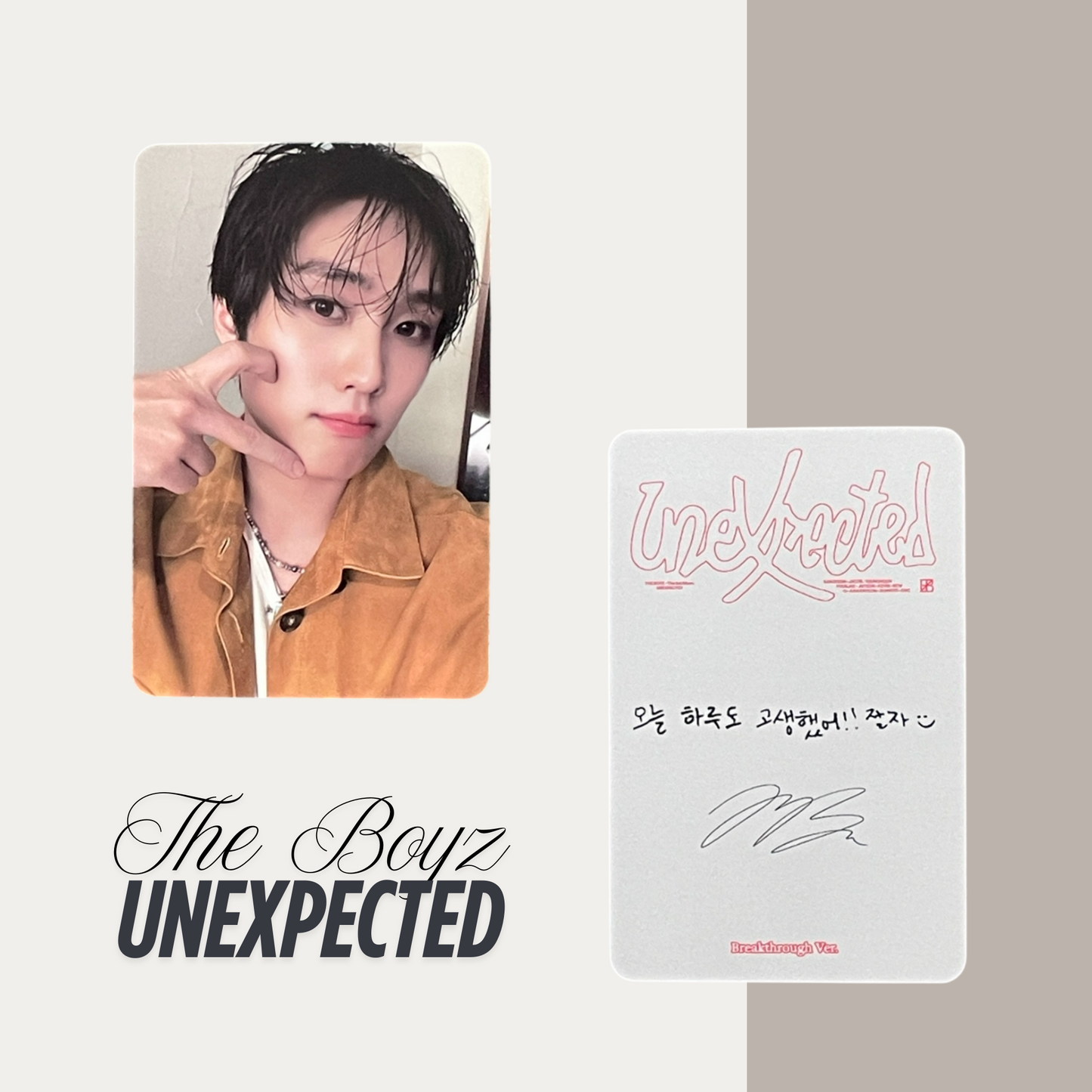 THE BOYZ Unexpected Official Photocard Set 4 – The Newly Released Album 2025