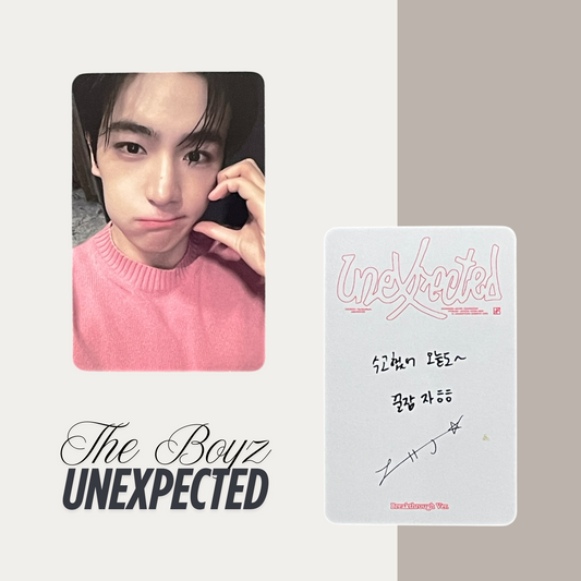 THE BOYZ Unexpected Official Photocard Set 4 – The Newly Released Album 2025