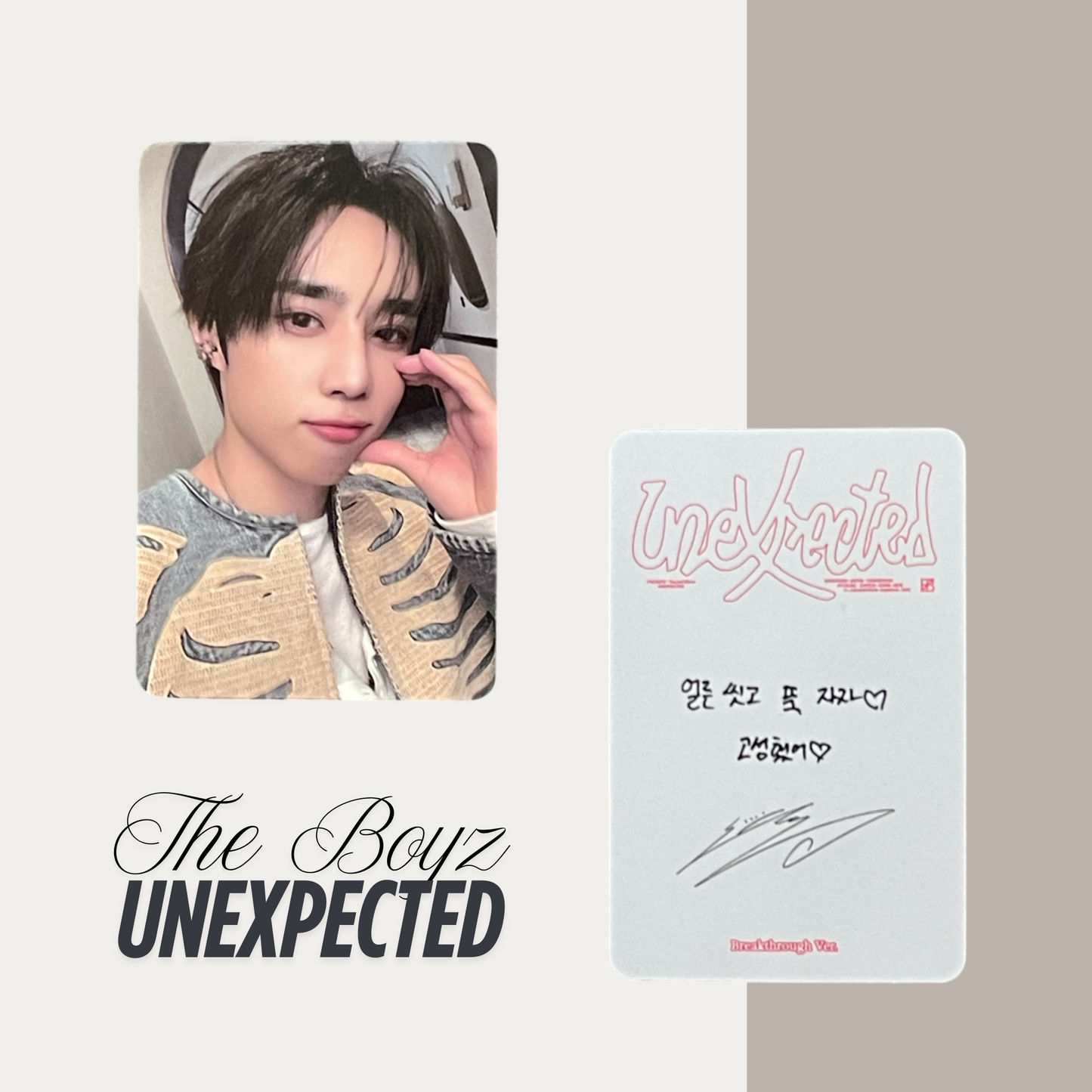 THE BOYZ Unexpected Official Photocard Set 4 – The Newly Released Album 2025