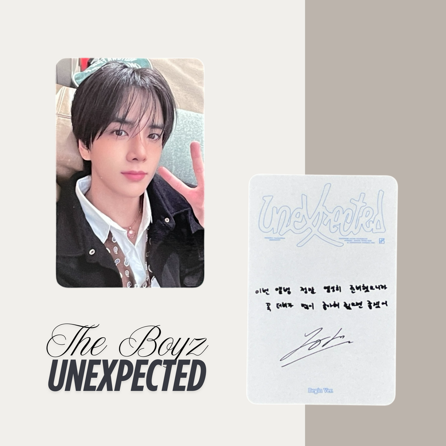 THE BOYZ Unexpected Official Photocard Set 5 – The Newly Released Album 2025
