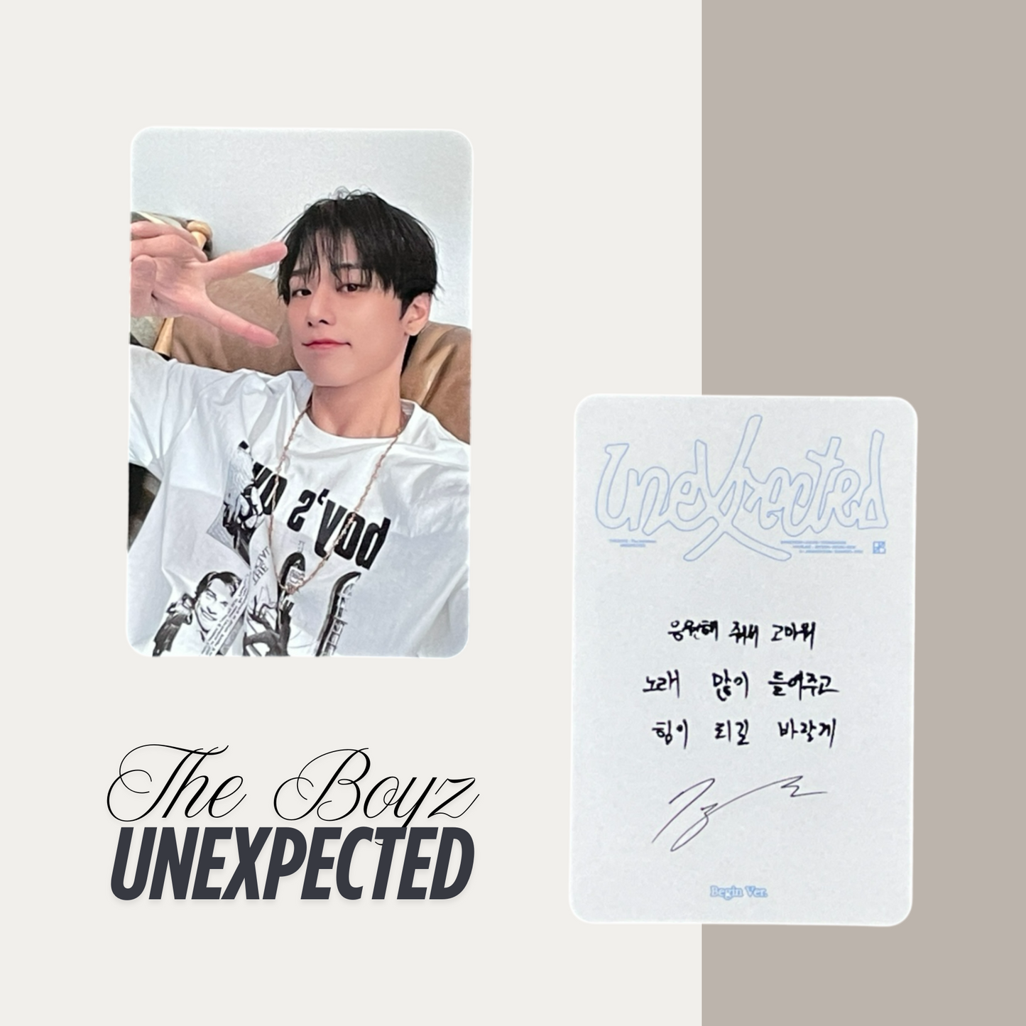 THE BOYZ Unexpected Official Photocard Set 5 – The Newly Released Album 2025
