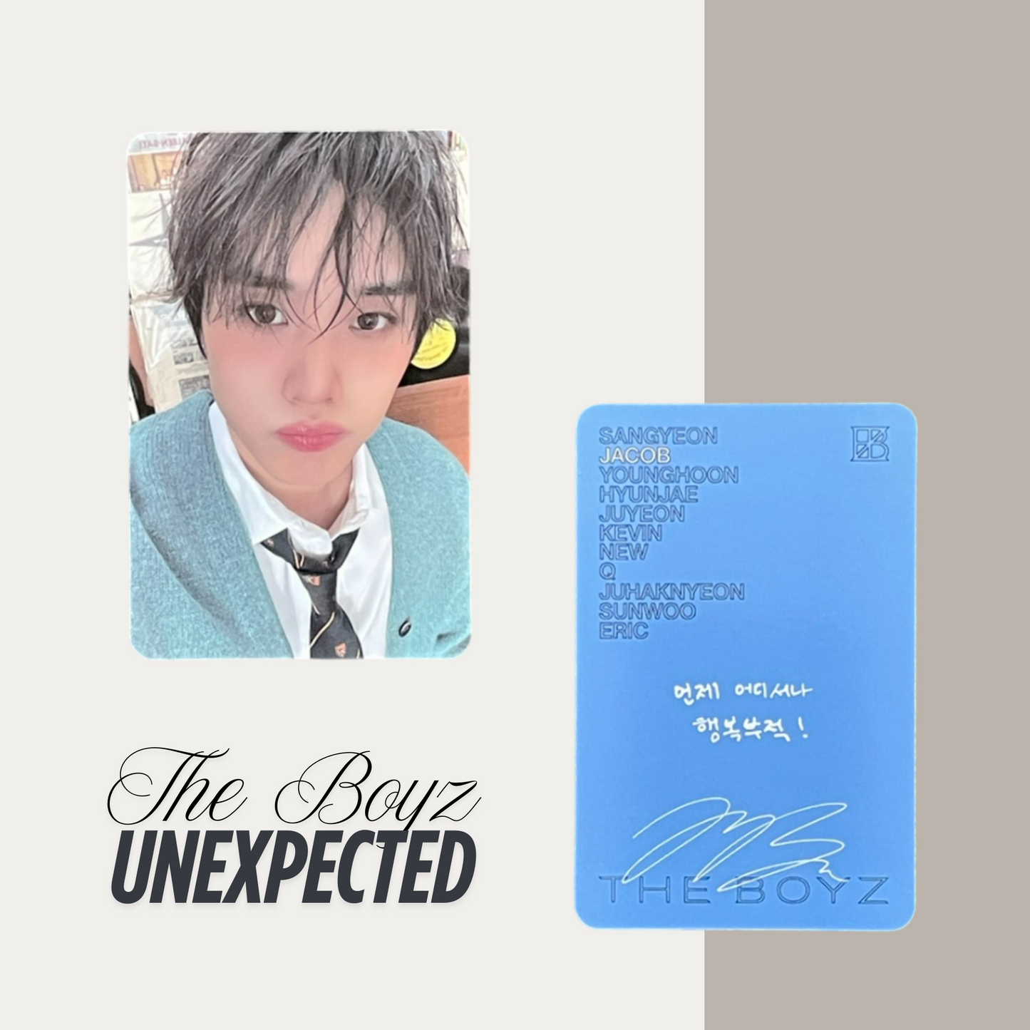 THE BOYZ Unexpected Official Photocard Set 6 – The Newly Released Album 2025