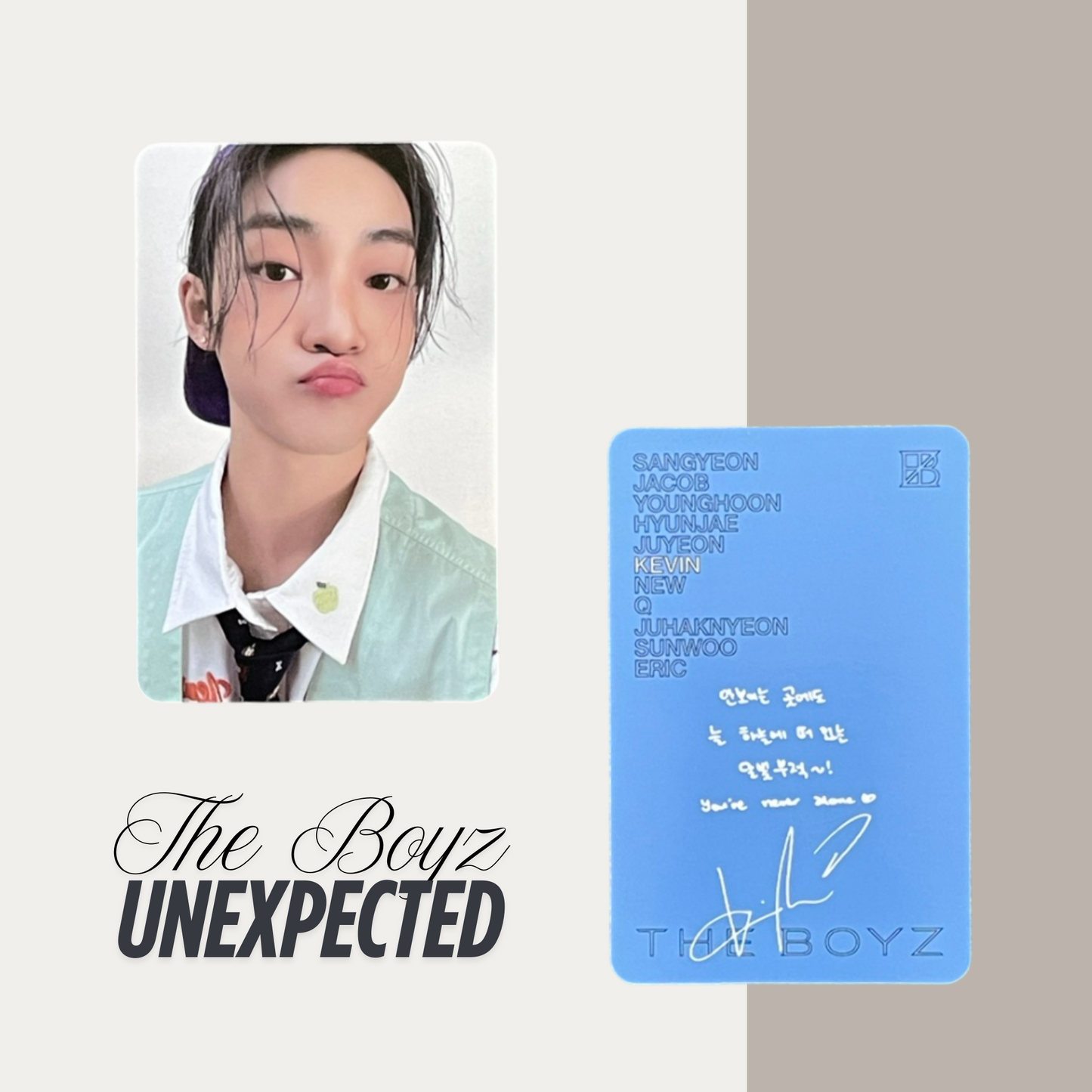 THE BOYZ Unexpected Official Photocard Set 6 – The Newly Released Album 2025