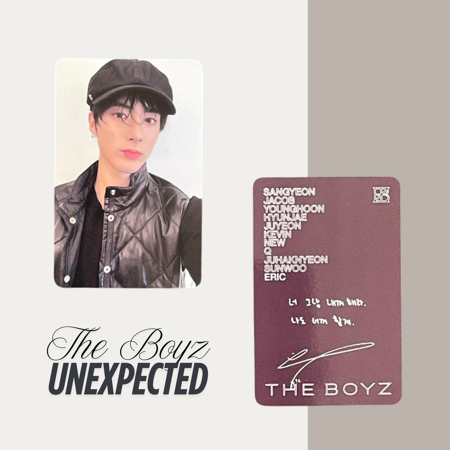 THE BOYZ Unexpected Official Photocard Set 7 – The Newly Released Album 2025