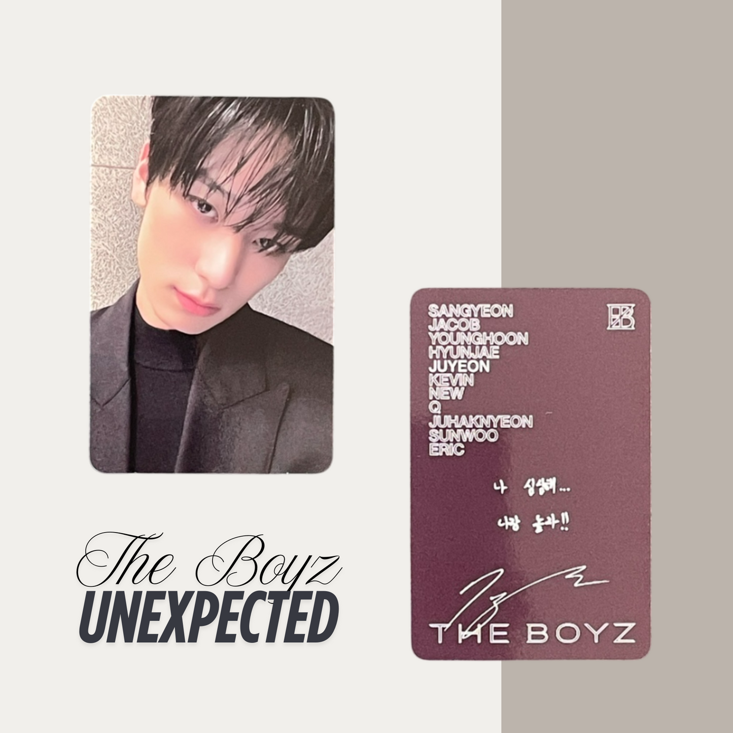 THE BOYZ Unexpected Official Photocard Set 7 – The Newly Released Album 2025