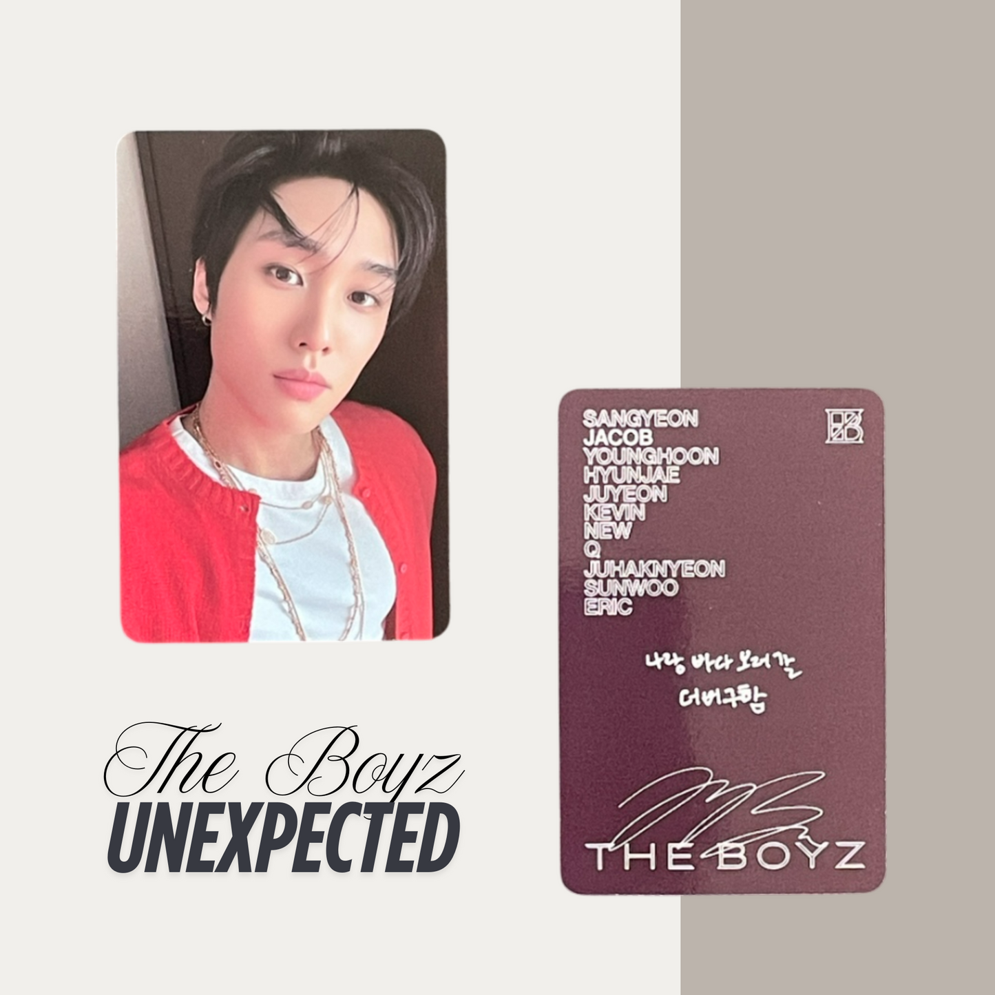 THE BOYZ Unexpected Official Photocard Set 7 – The Newly Released Album 2025