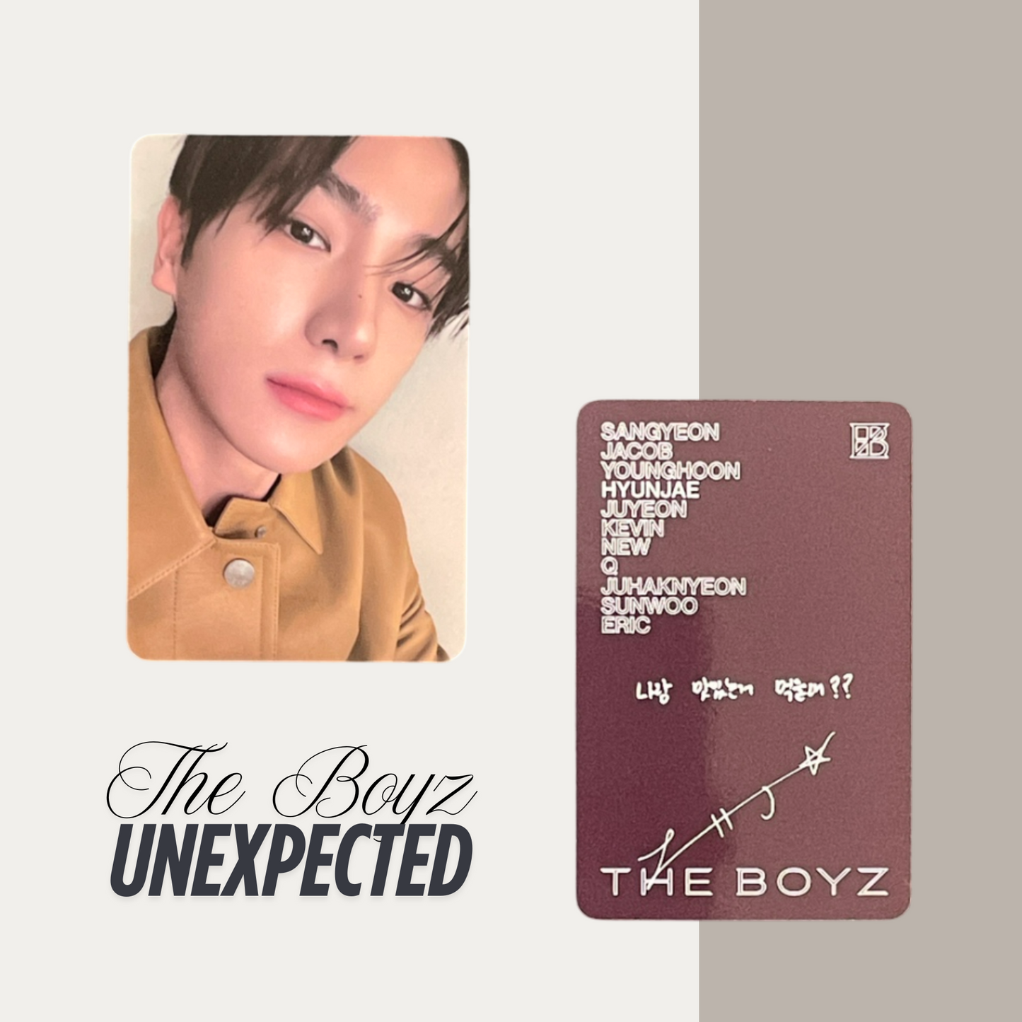 THE BOYZ Unexpected Official Photocard Set 7 – The Newly Released Album 2025