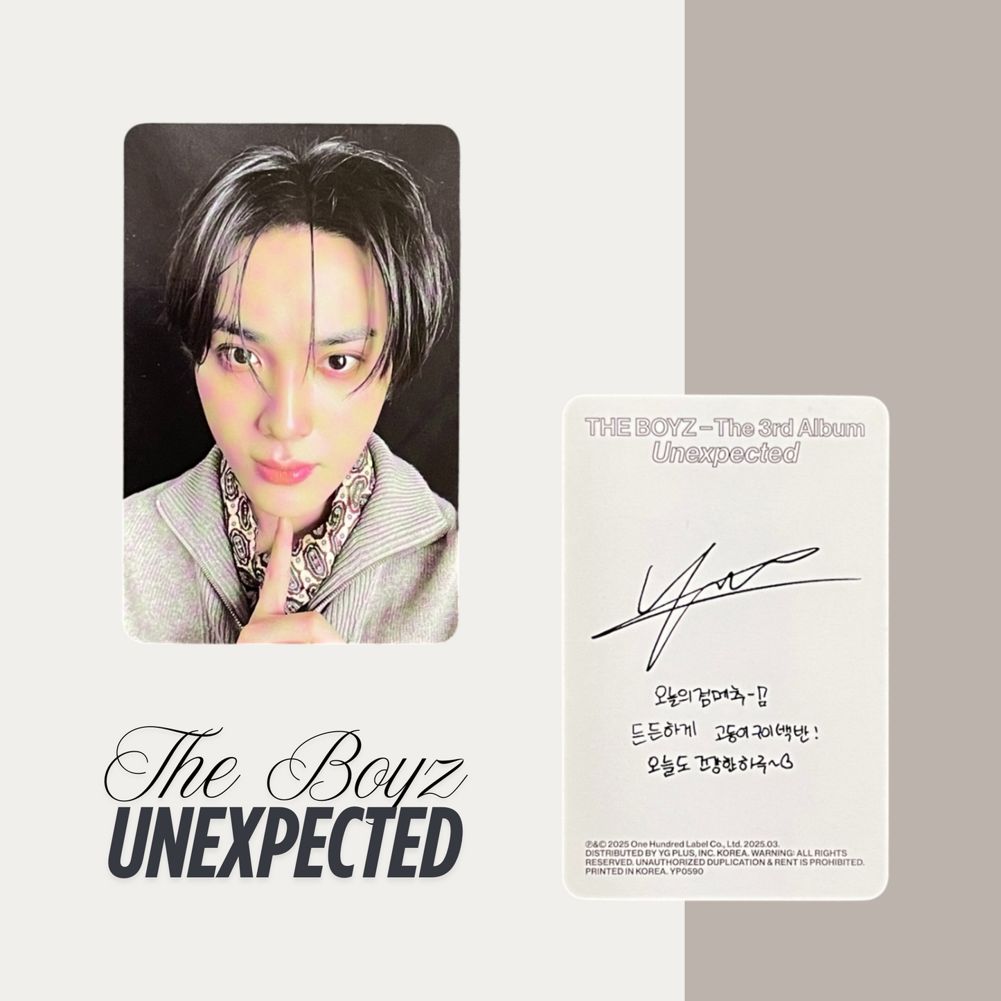 THE BOYZ Unexpected Official Photocard Set 1 – The Newly Released Album 2025
