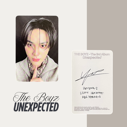 THE BOYZ Unexpected Official Photocard Set 1 – The Newly Released Album 2025