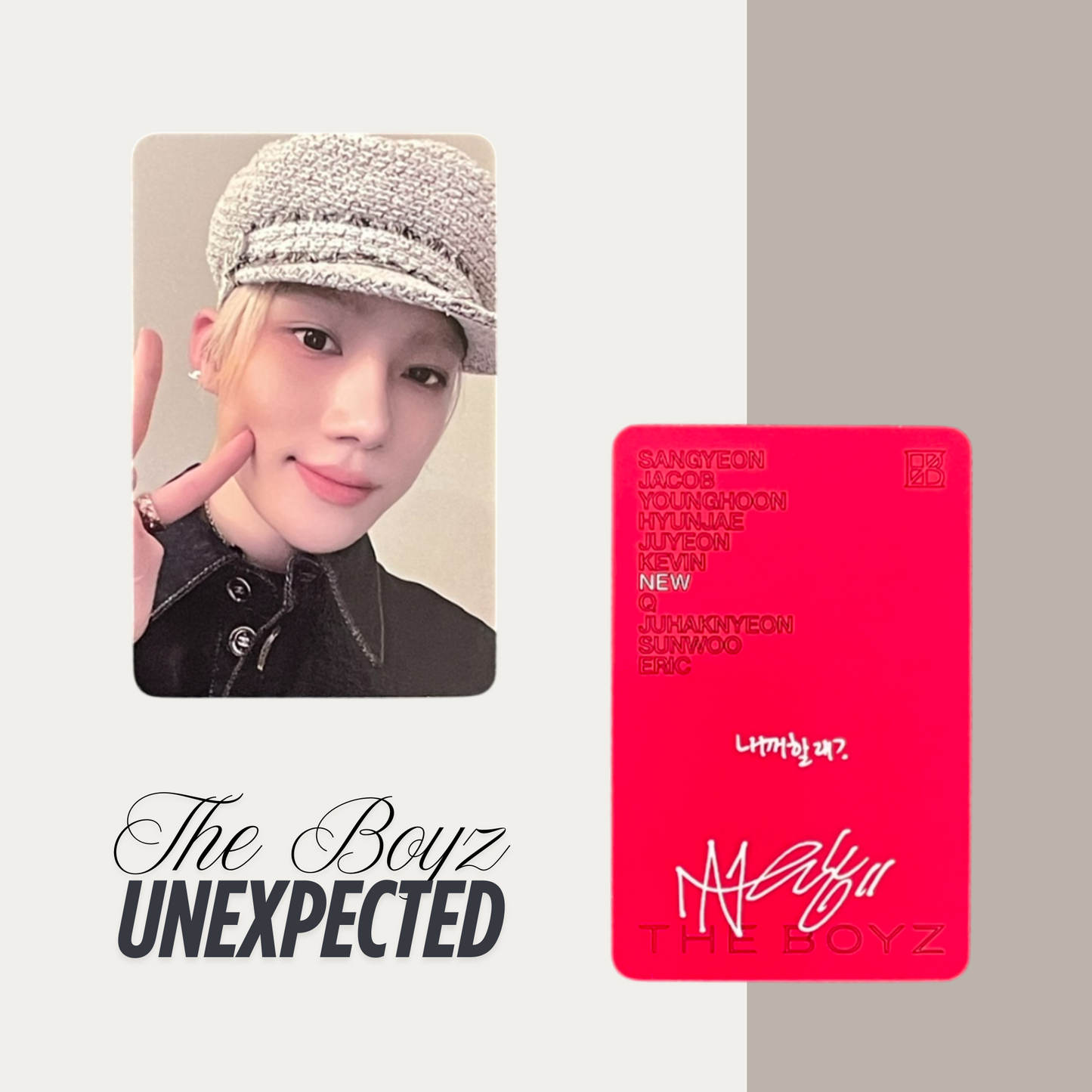 THE BOYZ Unexpected Official Photocard Set 8 – The Newly Released Album 2025