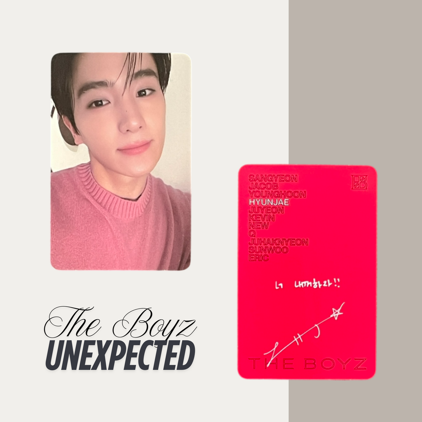 THE BOYZ Unexpected Official Photocard Set 8 – The Newly Released Album 2025